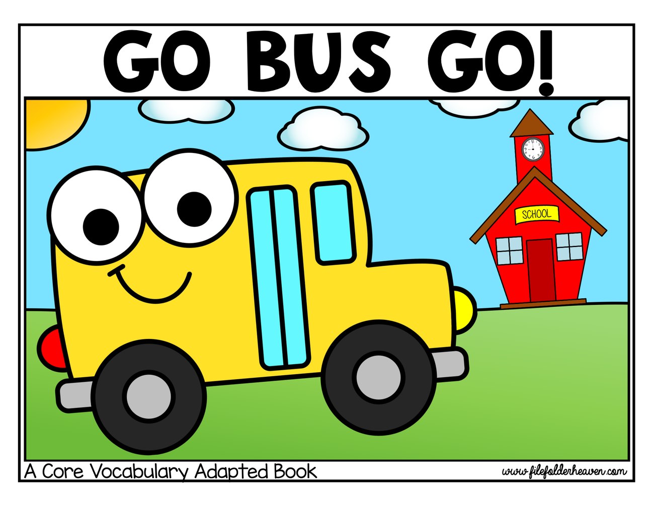 Go Bus Go! interactive adapted book
