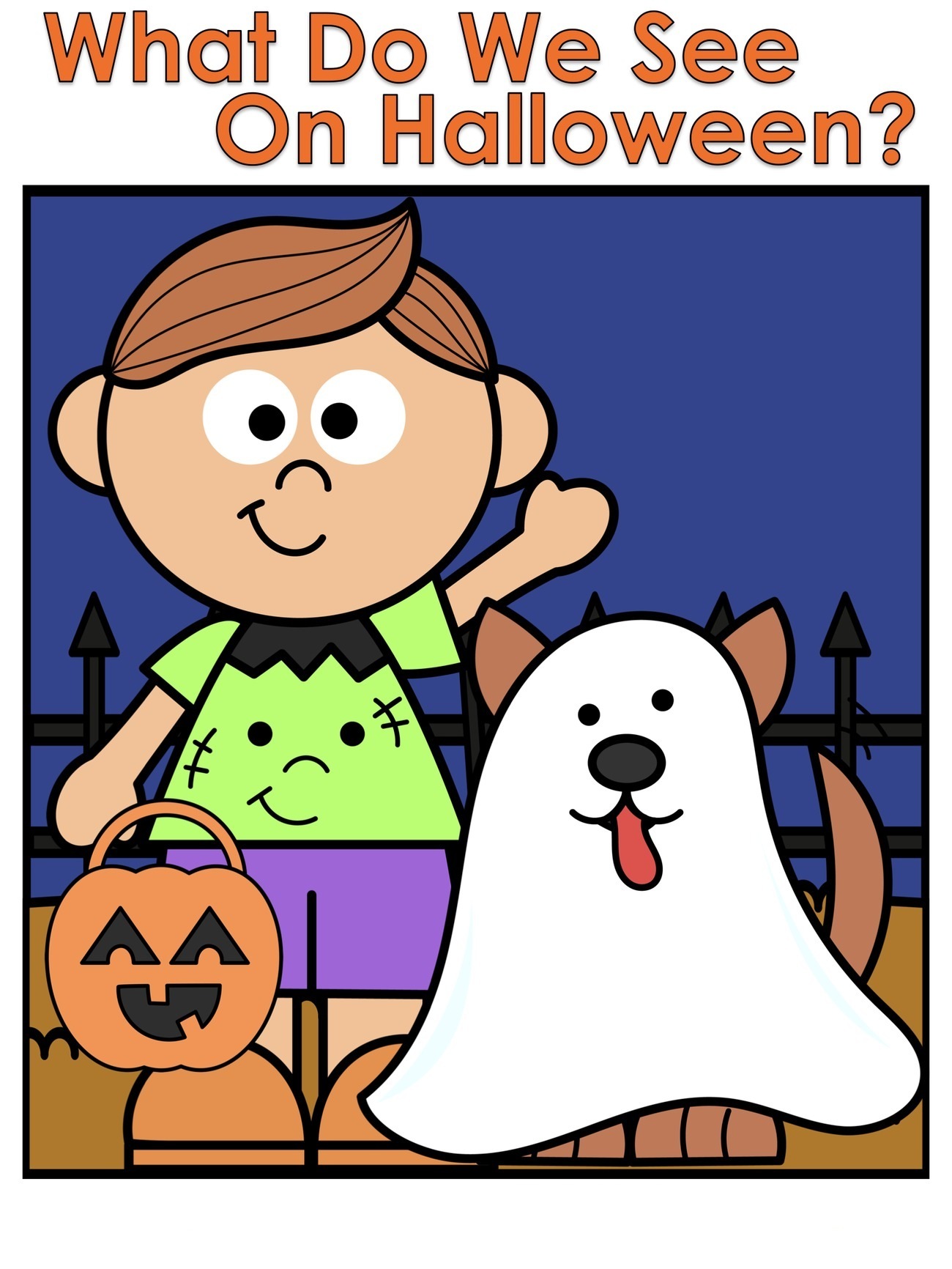 What Do We See On Halloween? interactive adapted book