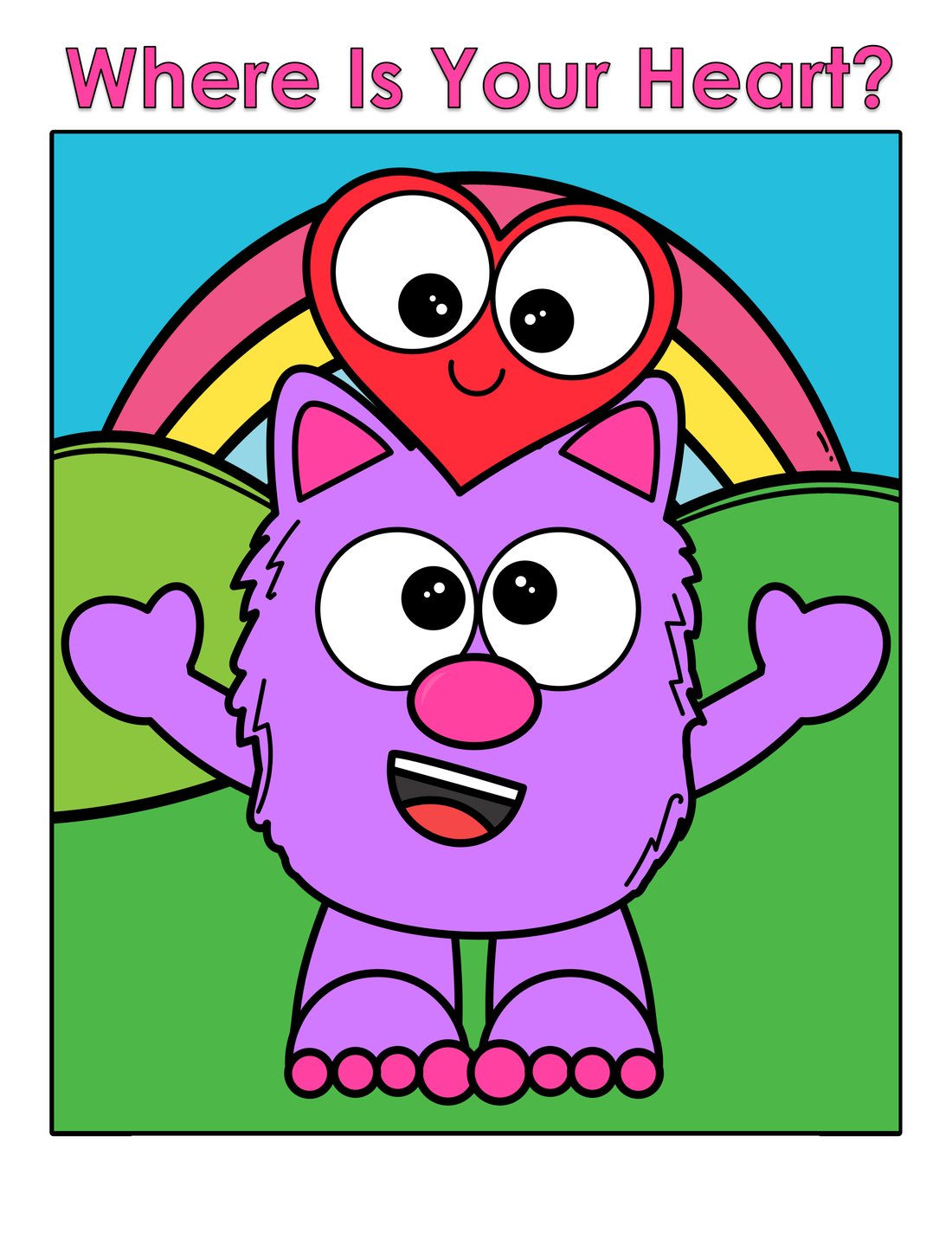 Where Is Your Heart? interactive adapted book