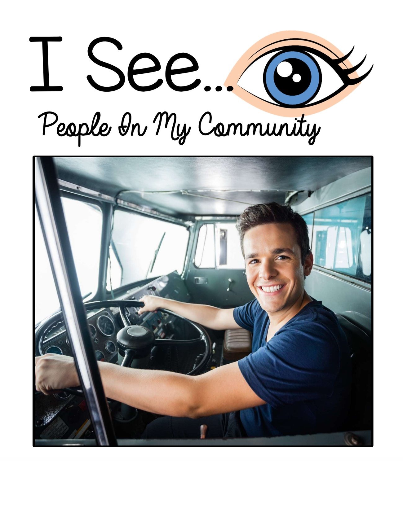 I See… People In My Community digital adapted book for special education