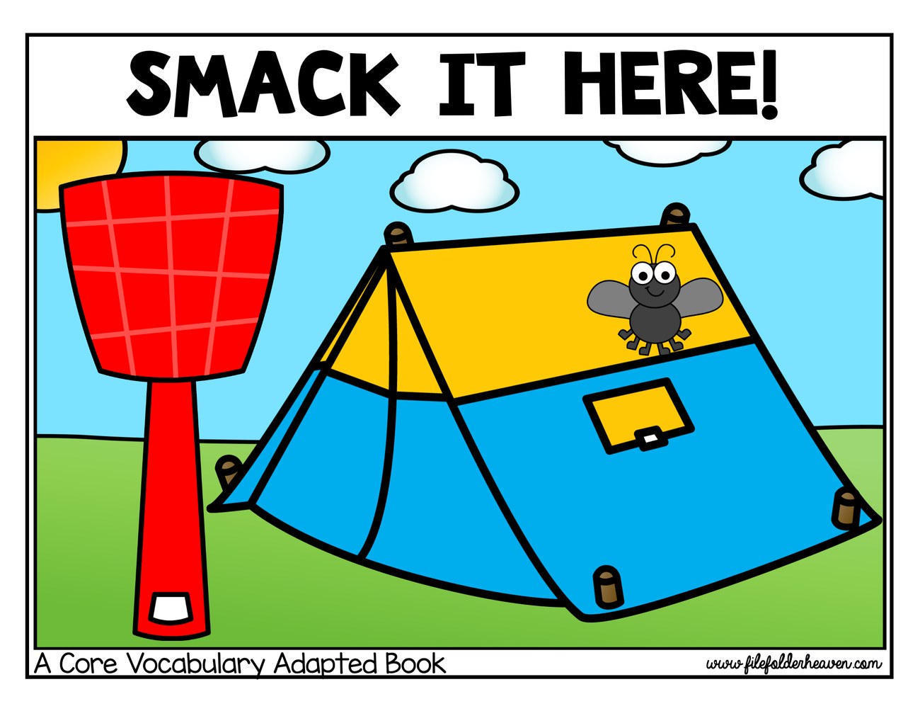 Smack It, Here! interactive adapted book