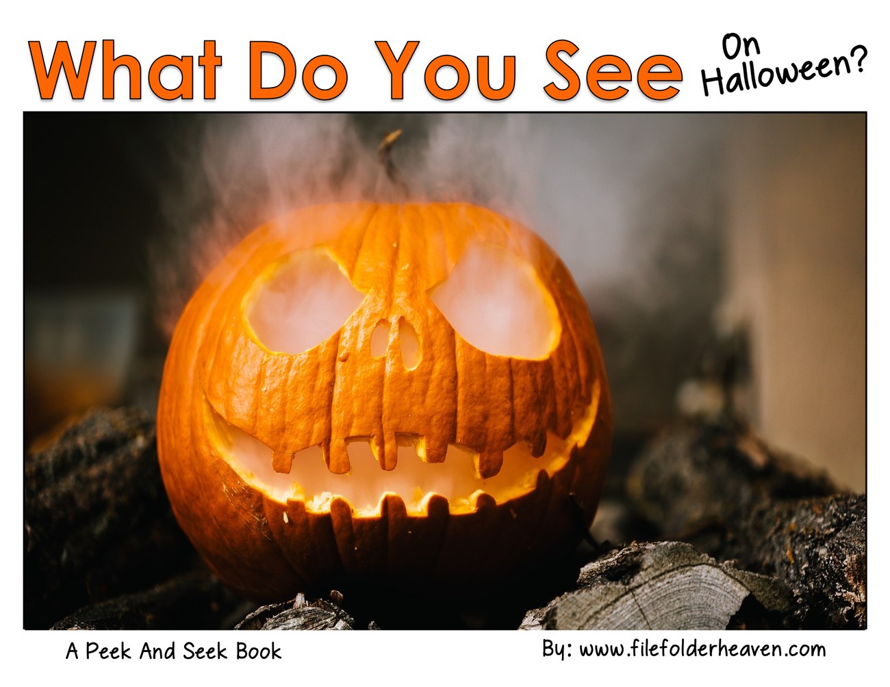 What Do You See On Halloween? interactive adapted book