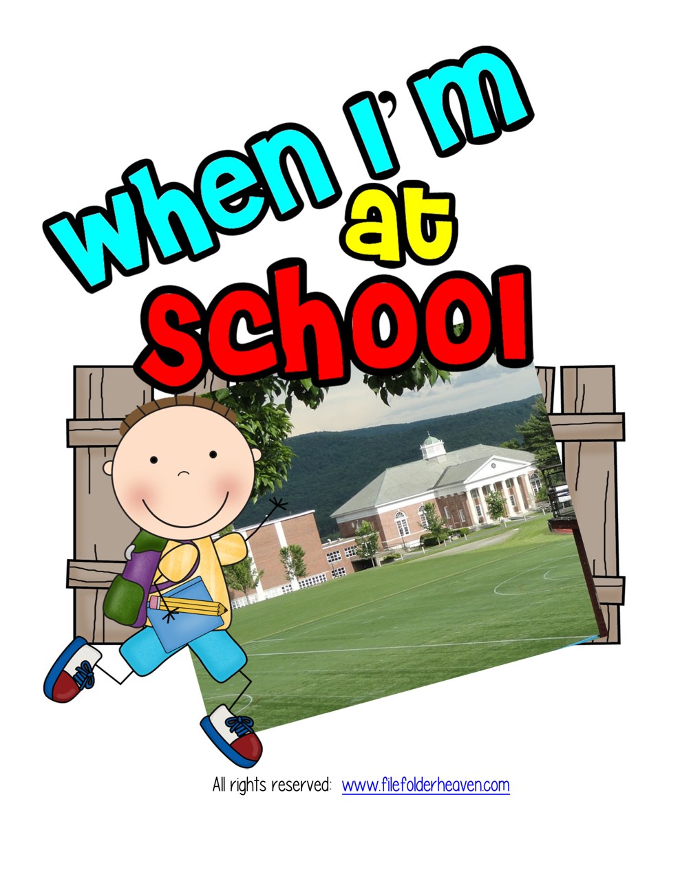 When I'm at School interactive adapted book