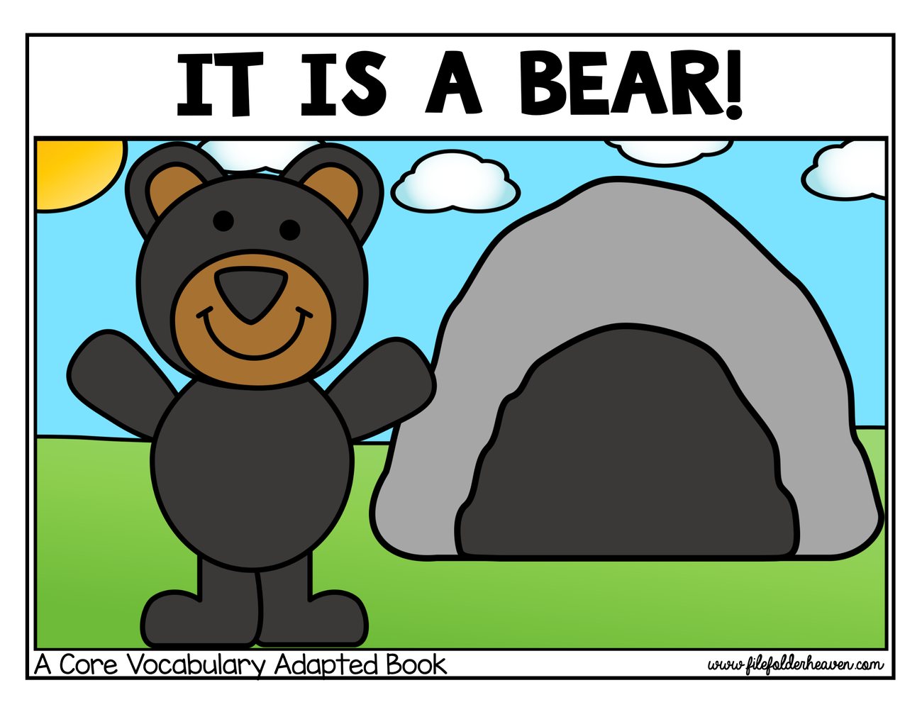It Is a Bear! interactive adapted book