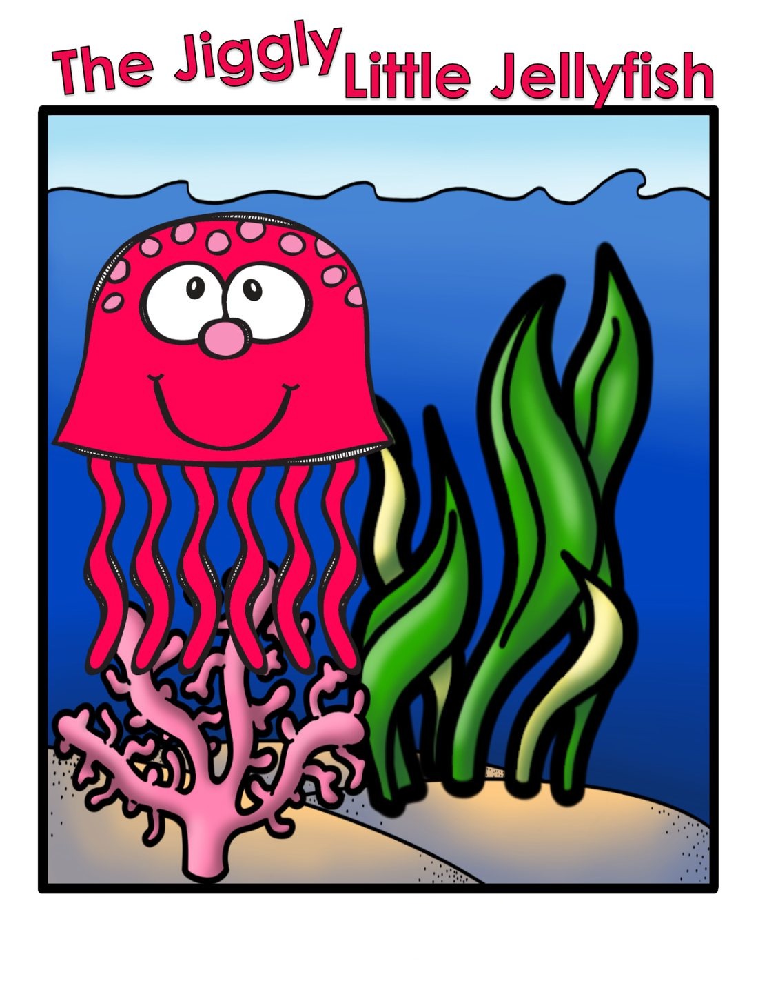 "The Jiggly Little Jellyfish" Prepositions Adapted Book