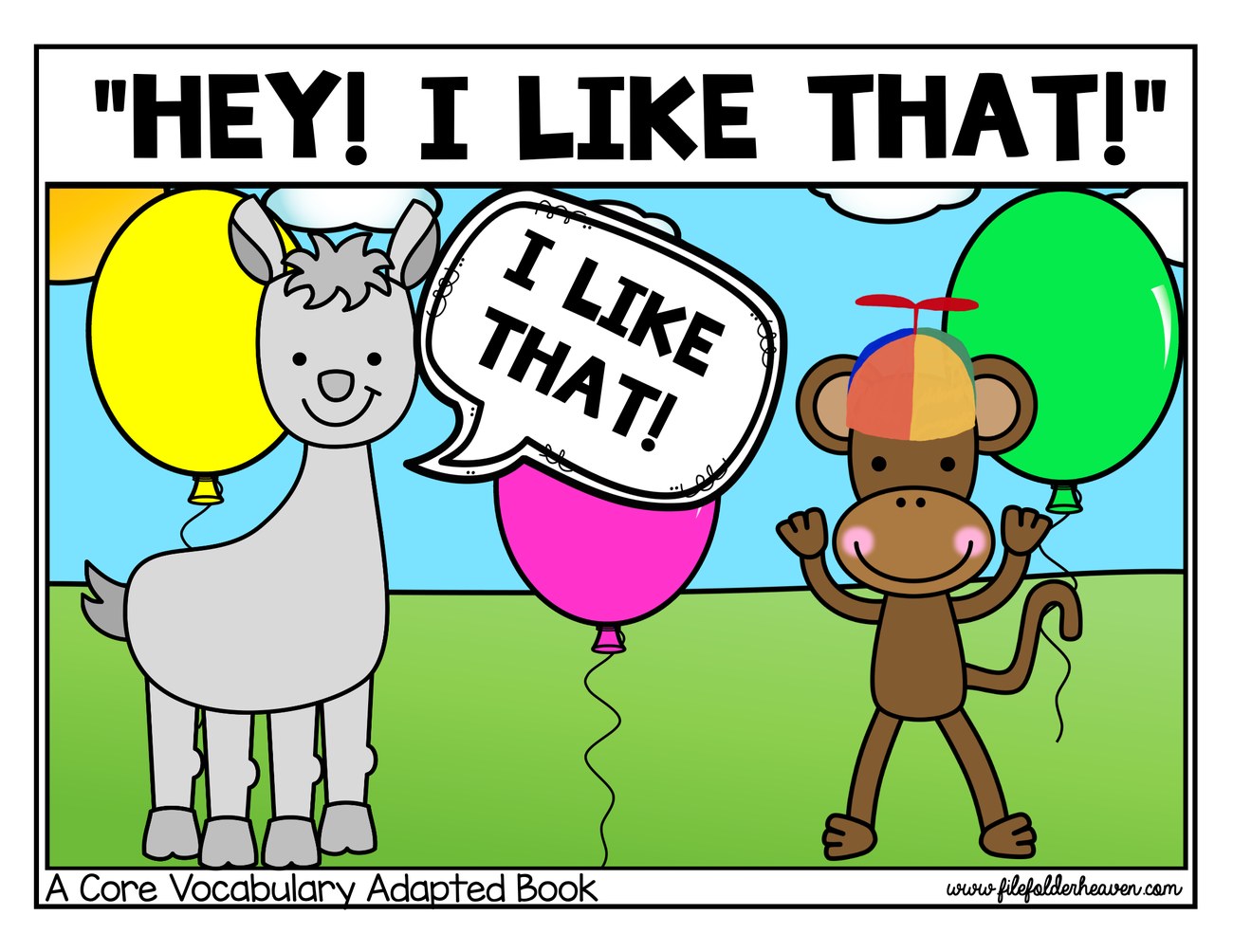 Hey! I Like That! interactive adapted book
