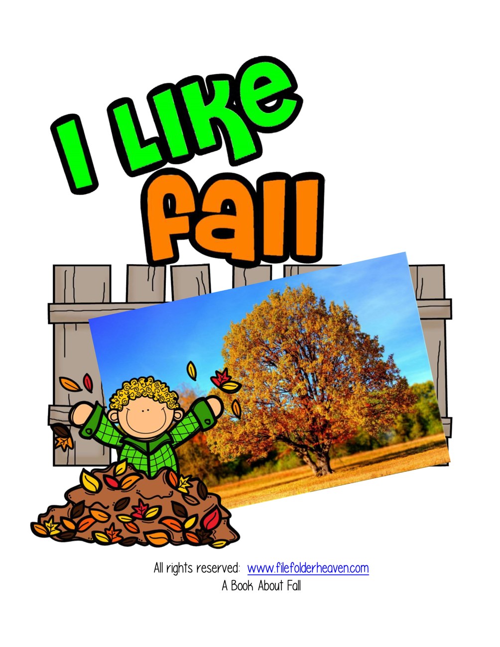 I Like Fall interactive adapted book