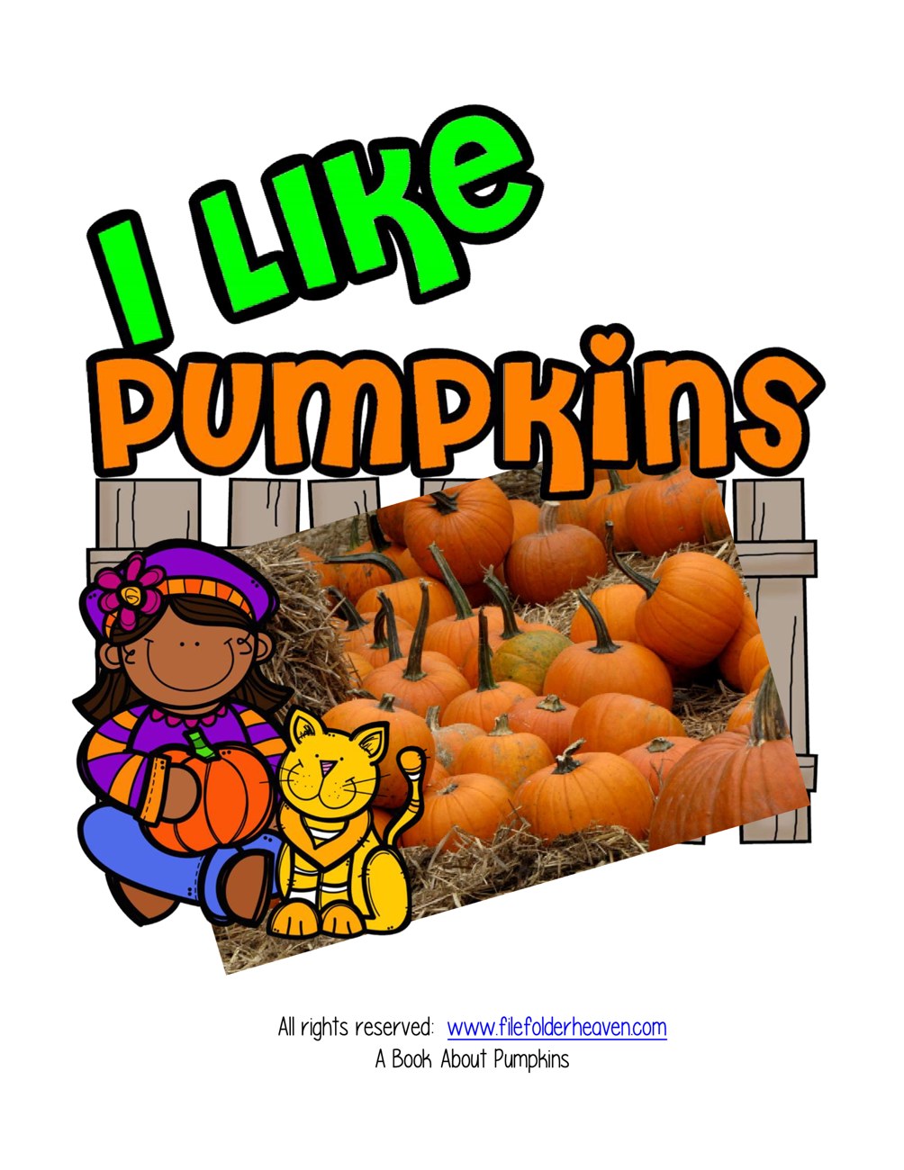 I Like Pumpkins interactive adapted book
