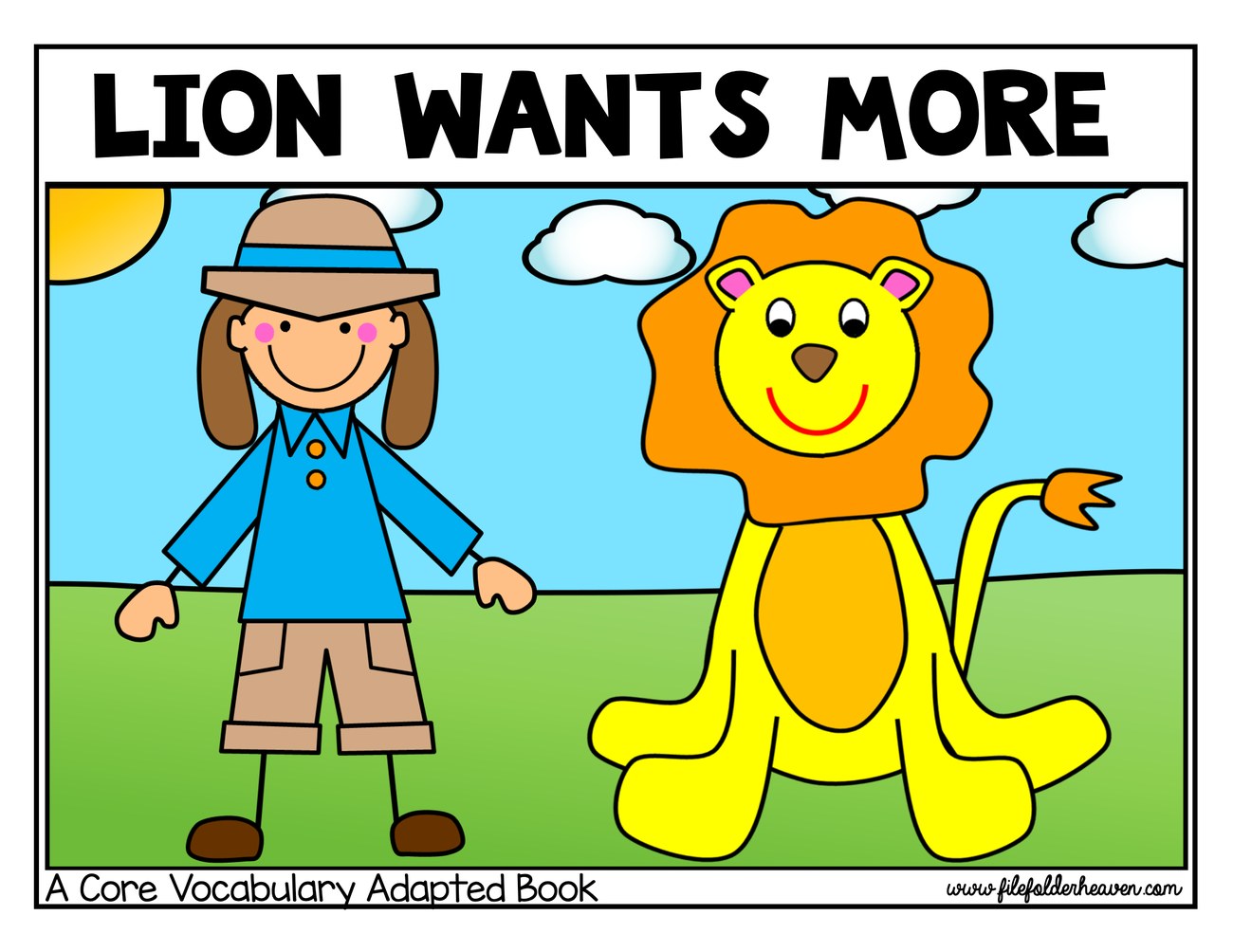 Lion Wants More interactive adapted book