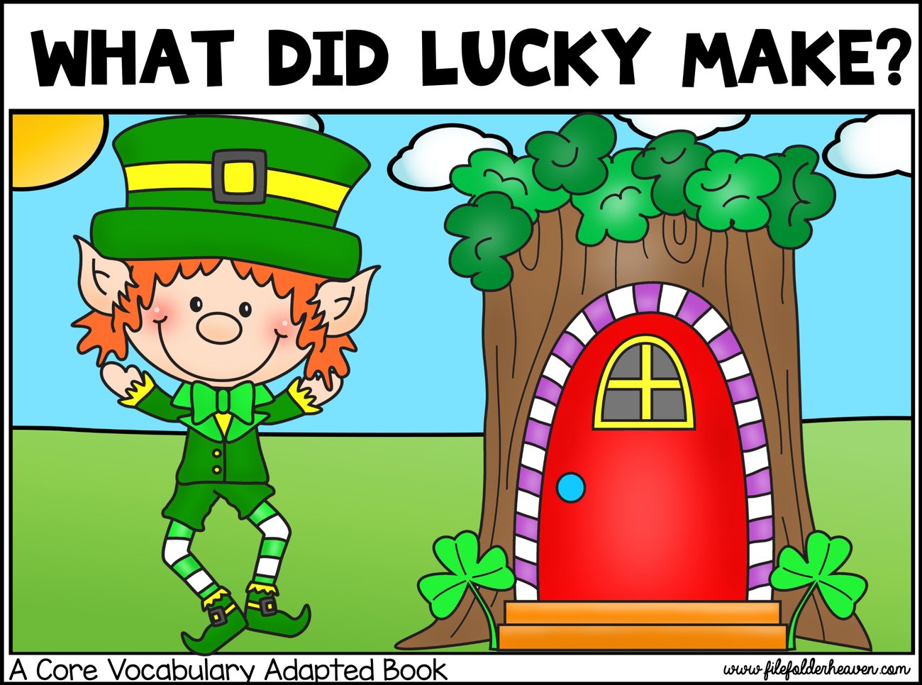 What Did Lucky Make? interactive adapted book