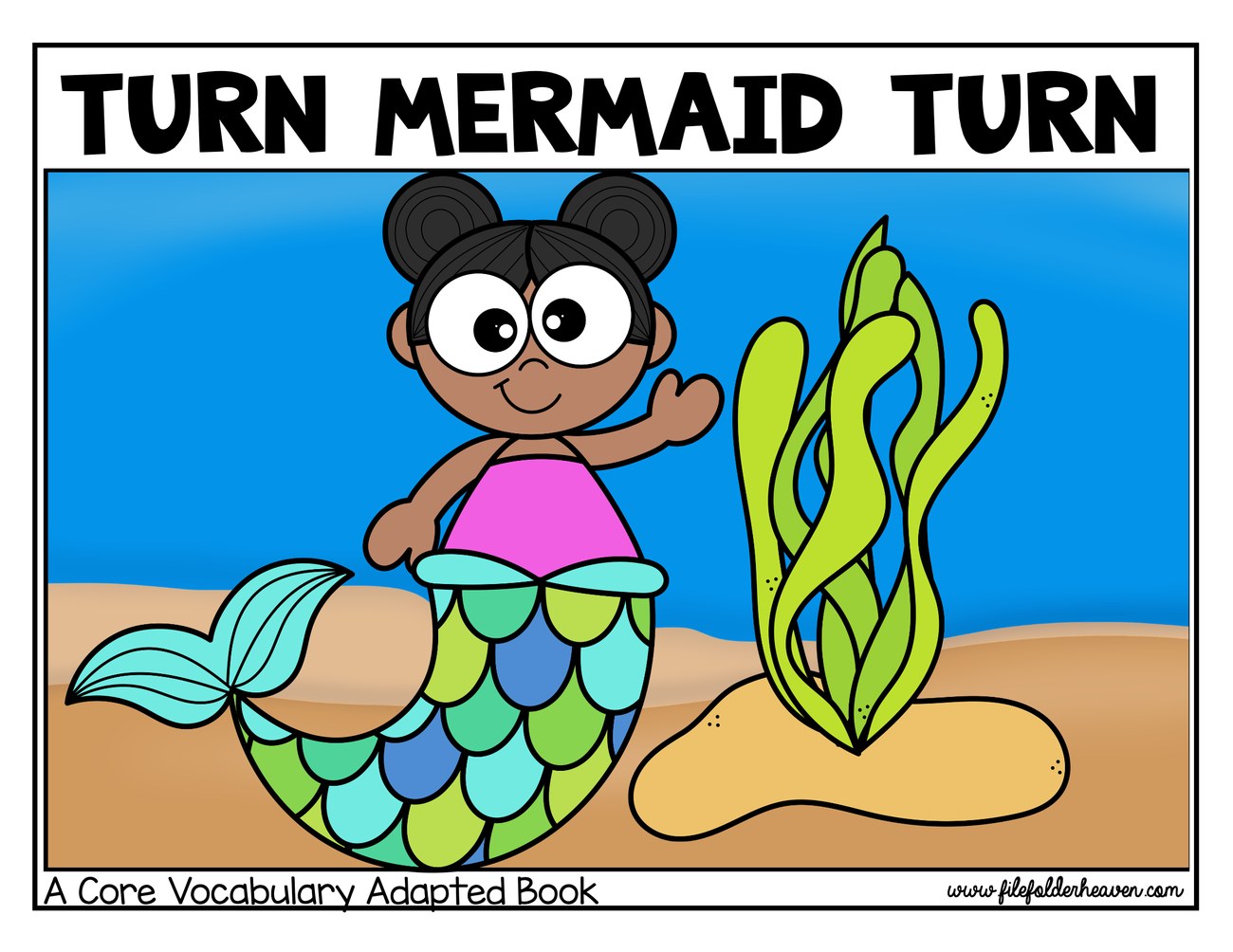Turn Mermaid Turn! interactive adapted book