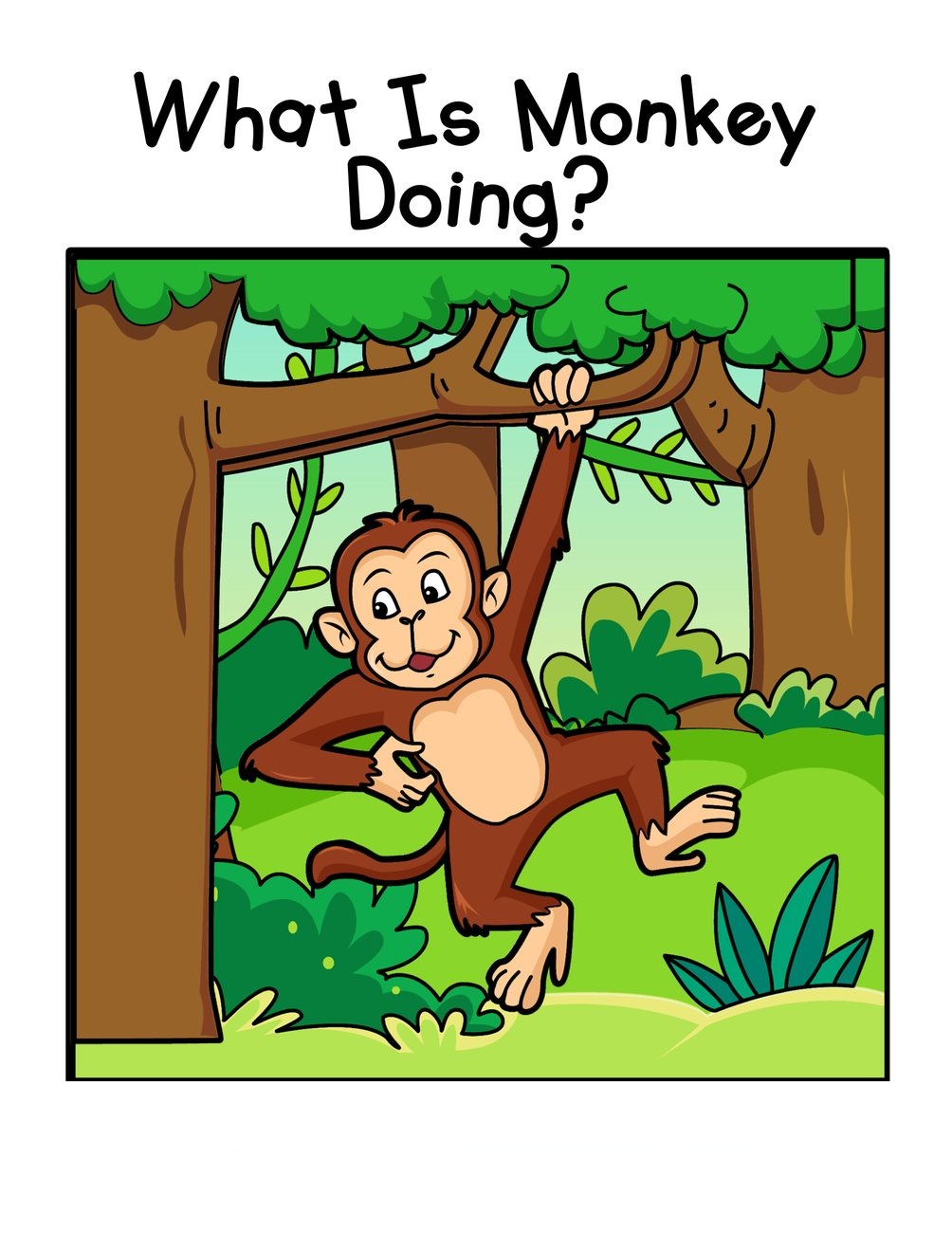 What Is Monkey Doing? interactive adapted book