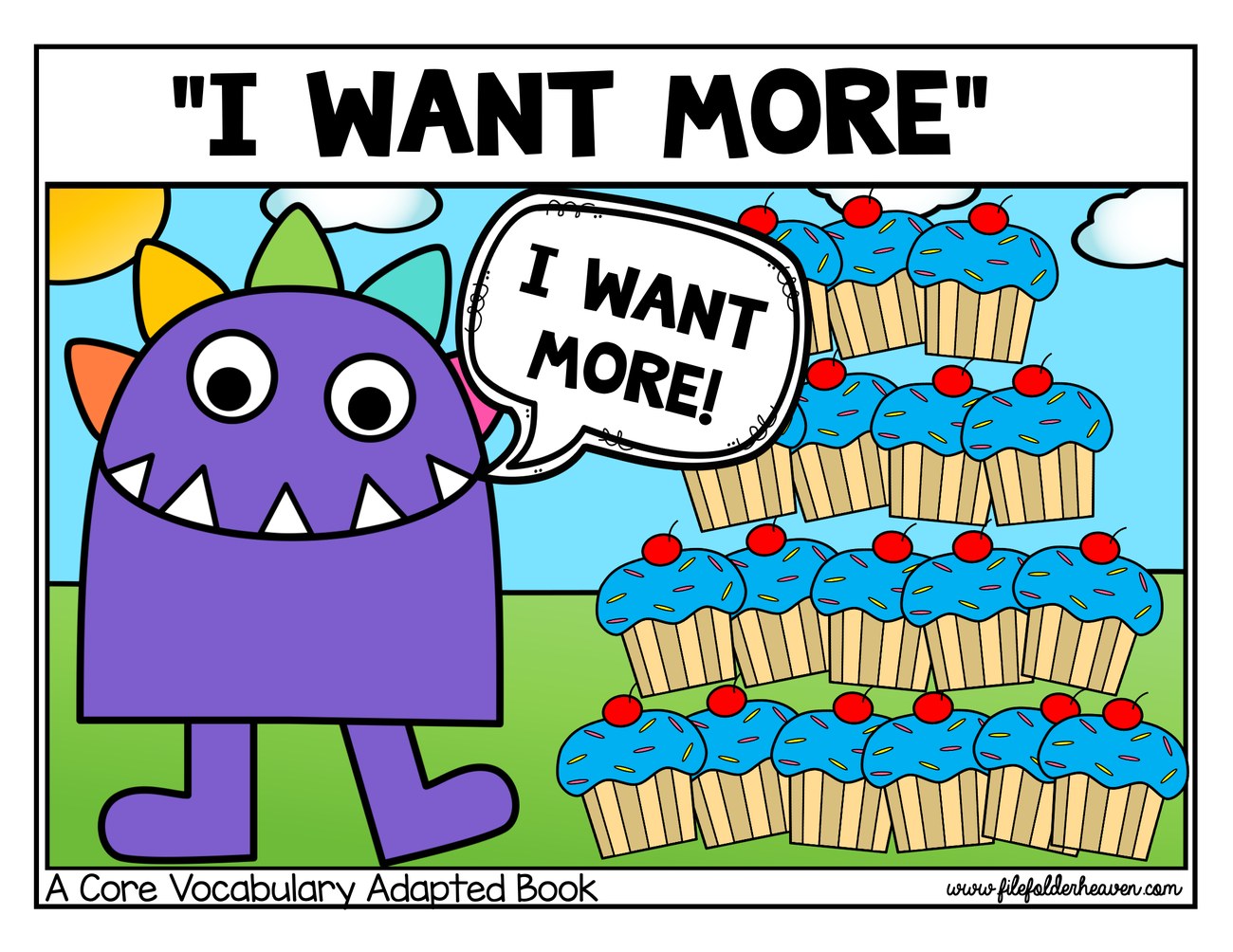 I Want More interactive adapted book