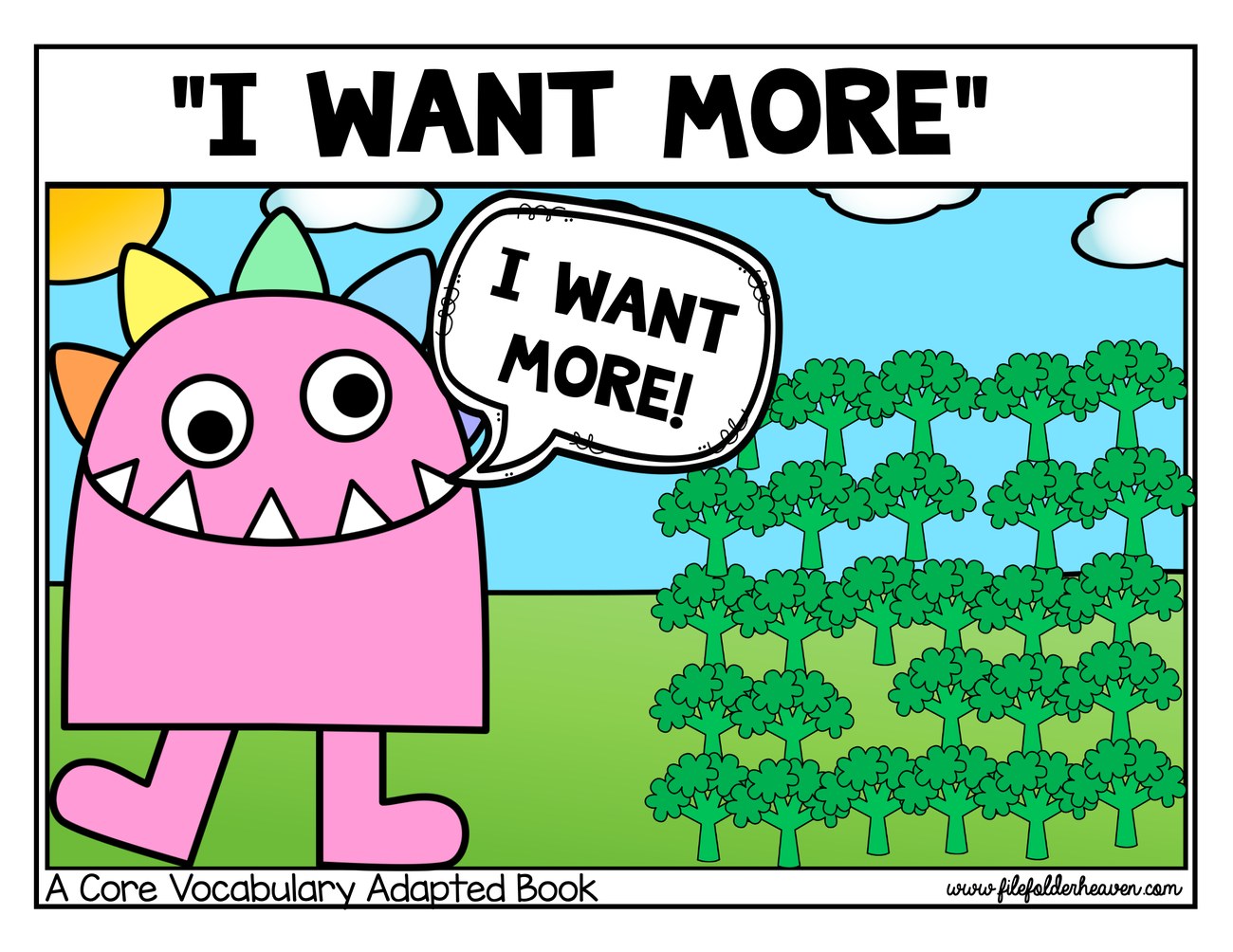 I Want More! (Version 2) interactive adapted book