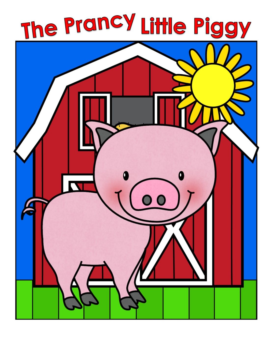 The Prancy Little Piggy interactive adapted book