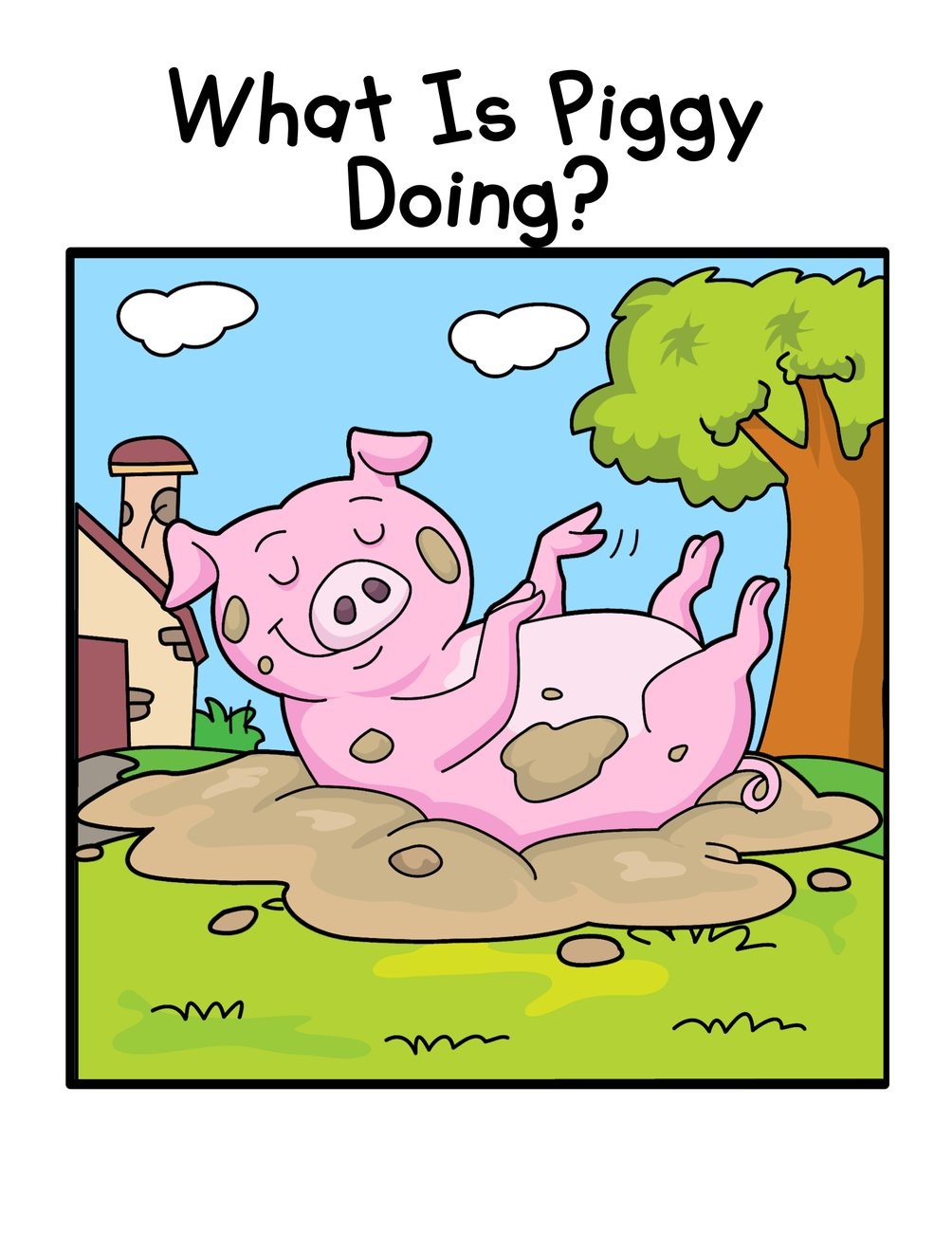 What Is Piggy Doing? digital adapted book for special education
