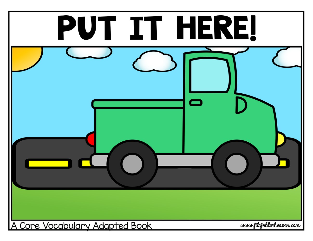 Put It Here! interactive adapted book