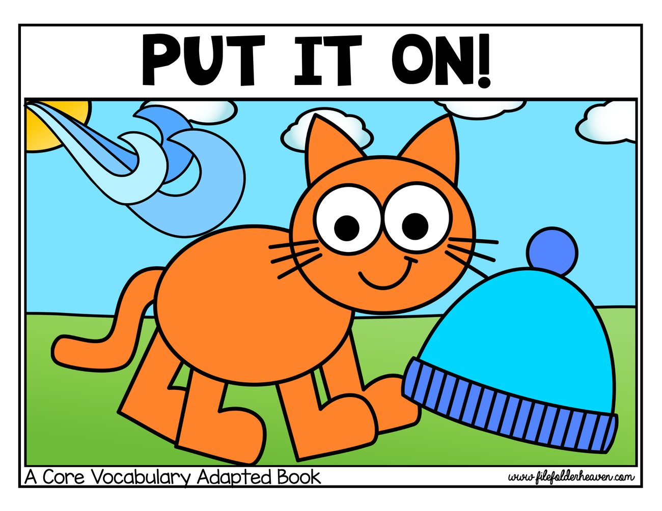 Put It On! digital adapted book for special education
