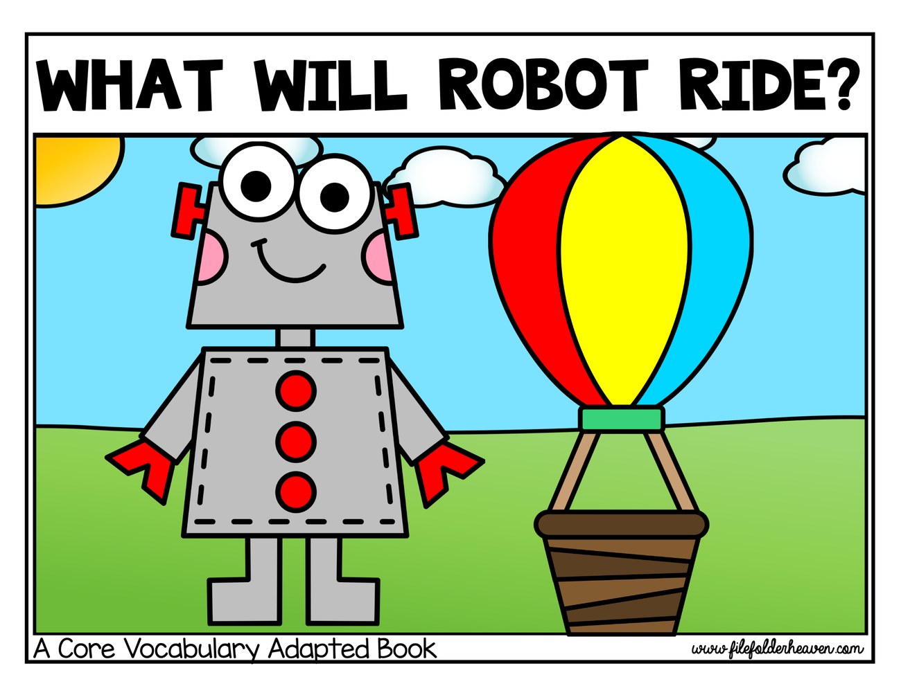 What Will Robot Ride? interactive adapted book