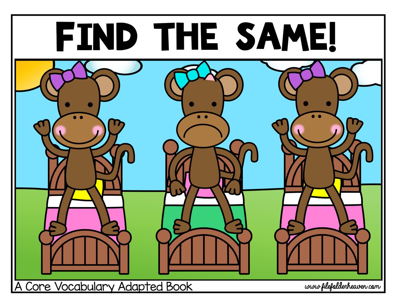 Find The Same! interactive adapted book