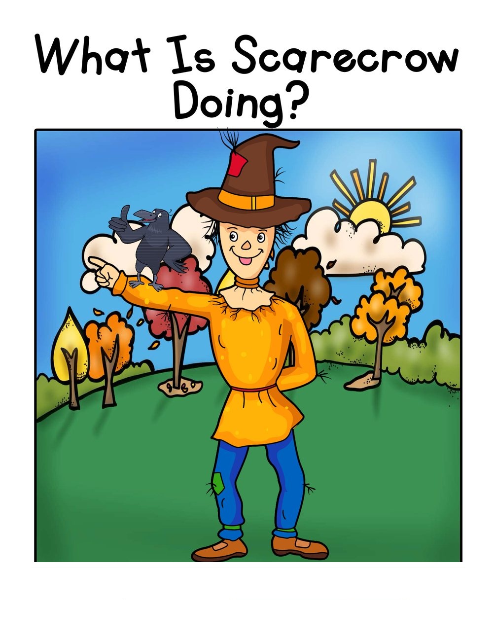 What Is Scarecrow Doing? interactive adapted book