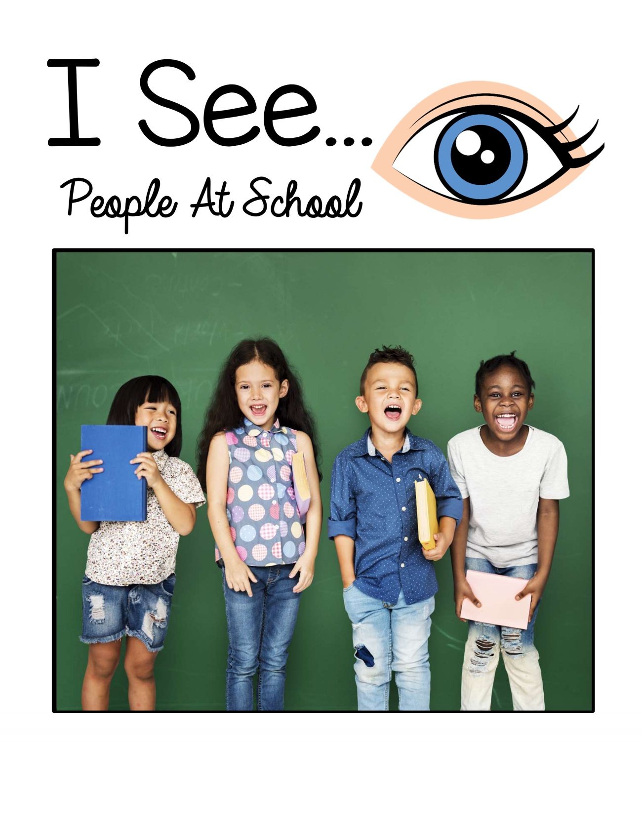 I See… People At School digital adapted book for special education