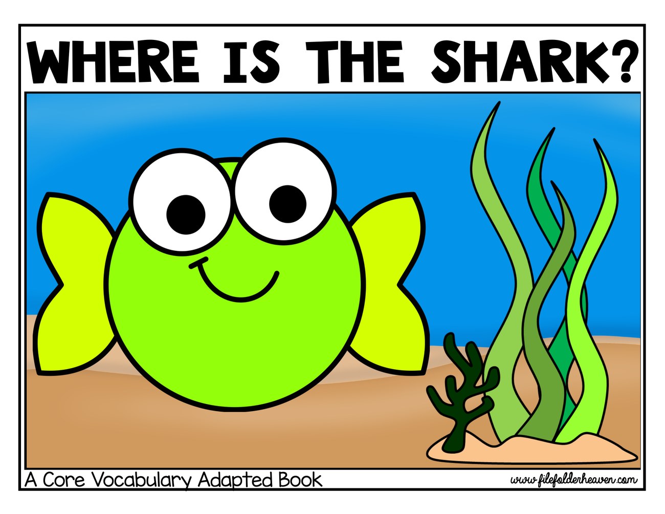 Where Is The Shark? interactive adapted book
