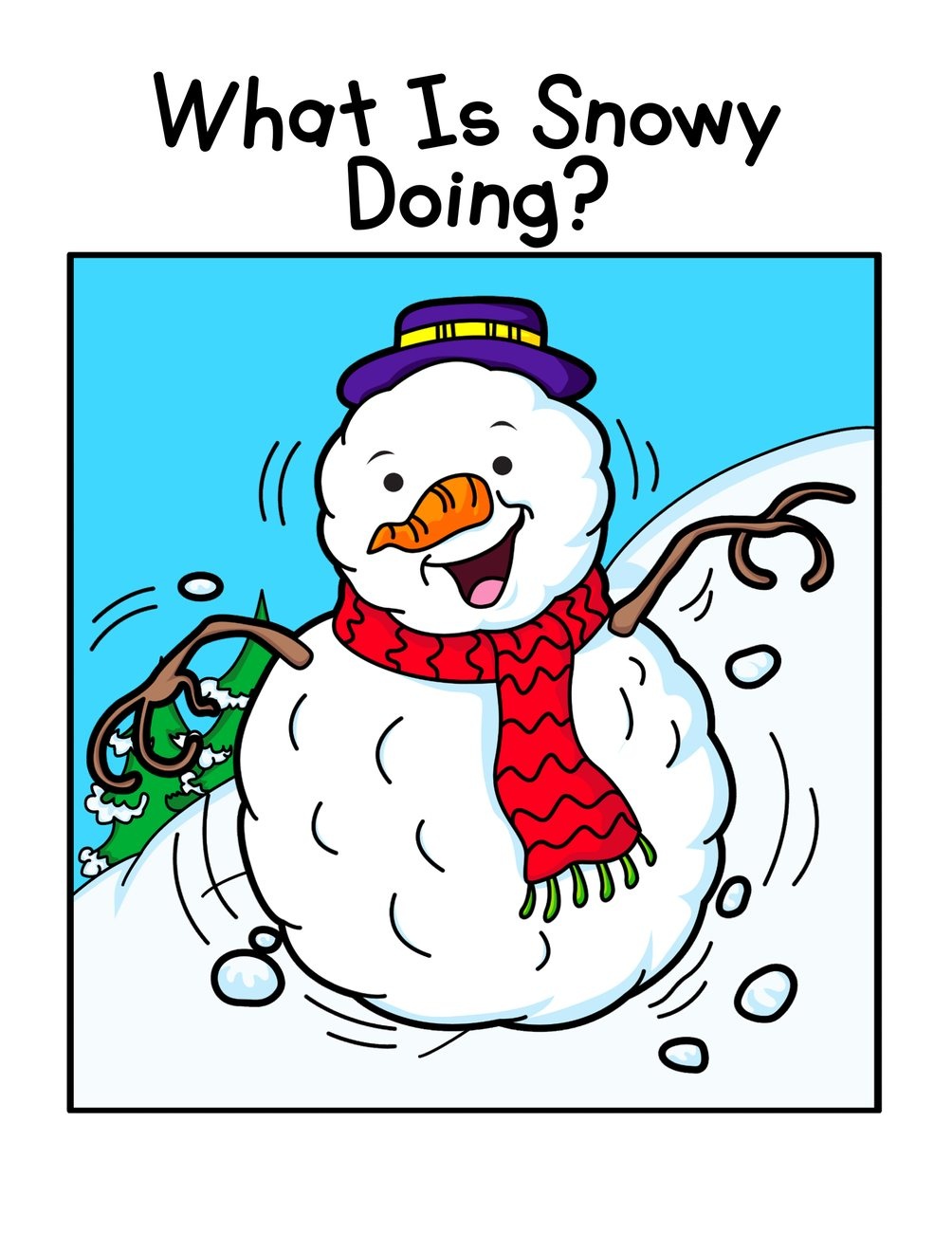 What Is Snowy Doing? digital adapted book for special education