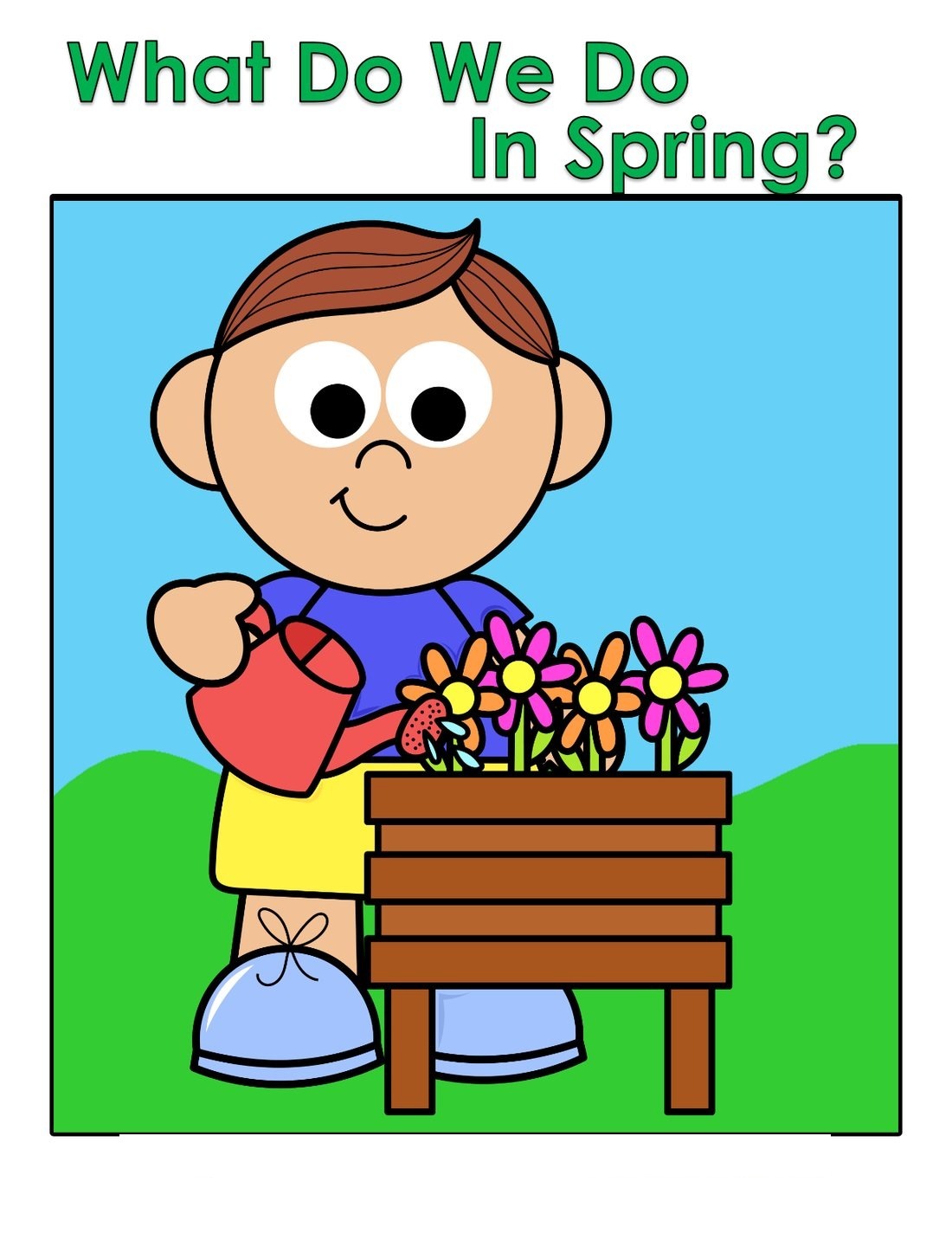 What Do We Do In Spring? interactive adapted book