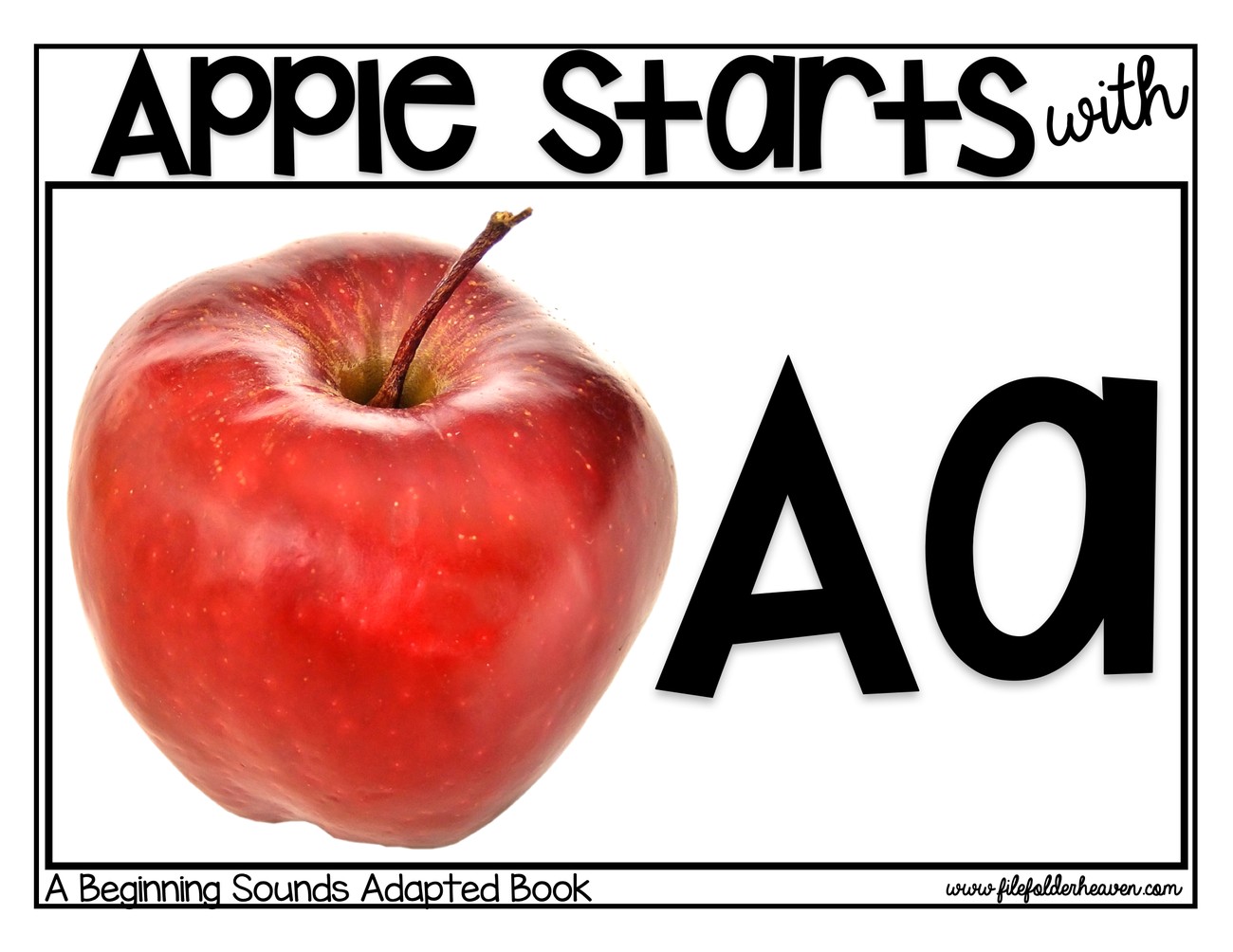 Apple Starts With A digital adapted book for special education