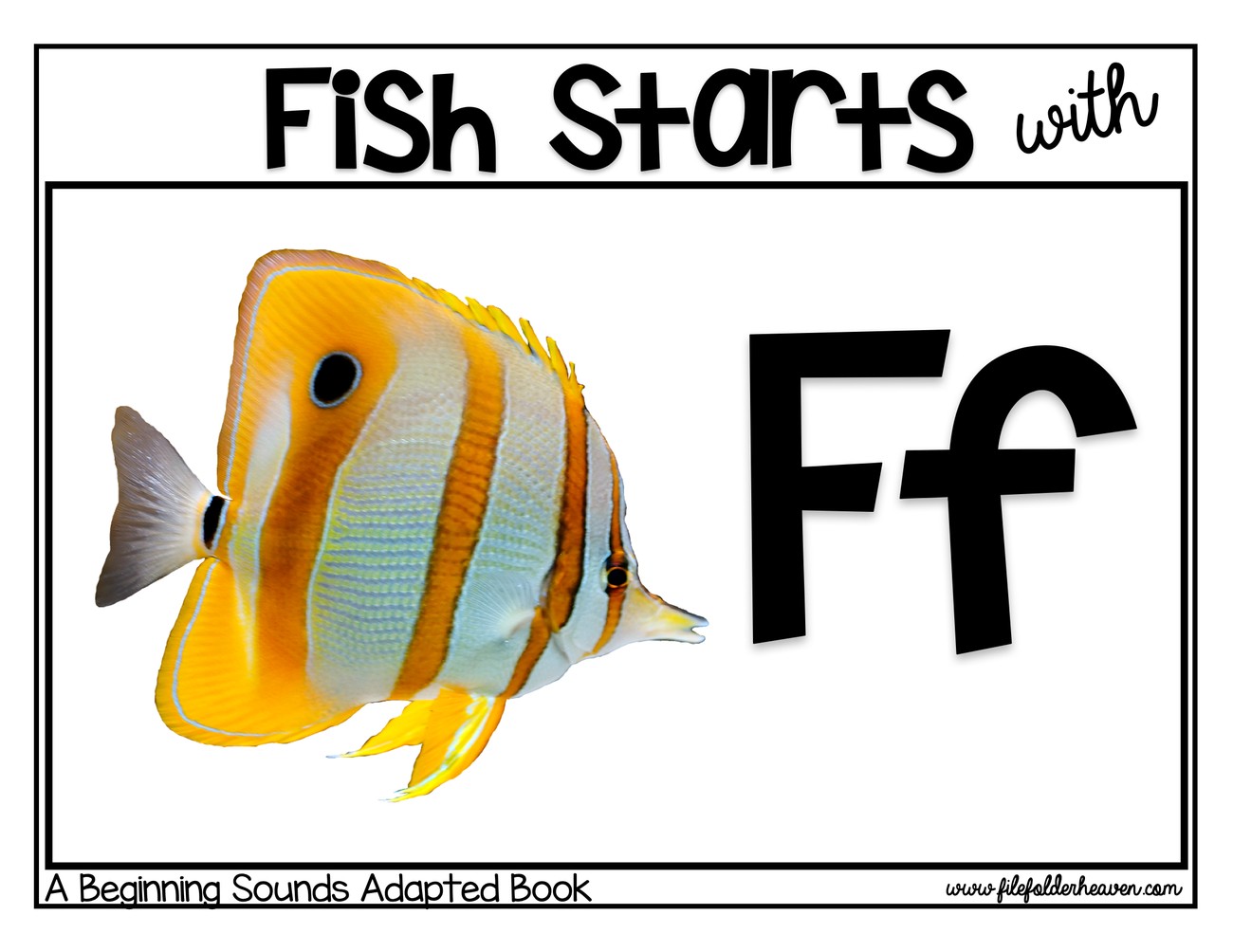 Fish Starts With F interactive adapted book