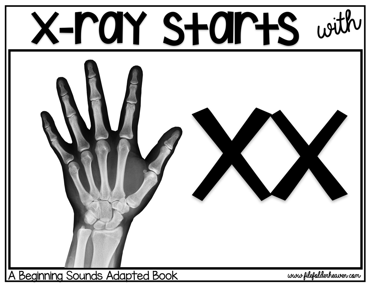 X-Ray Starts With X digital adapted book for special education