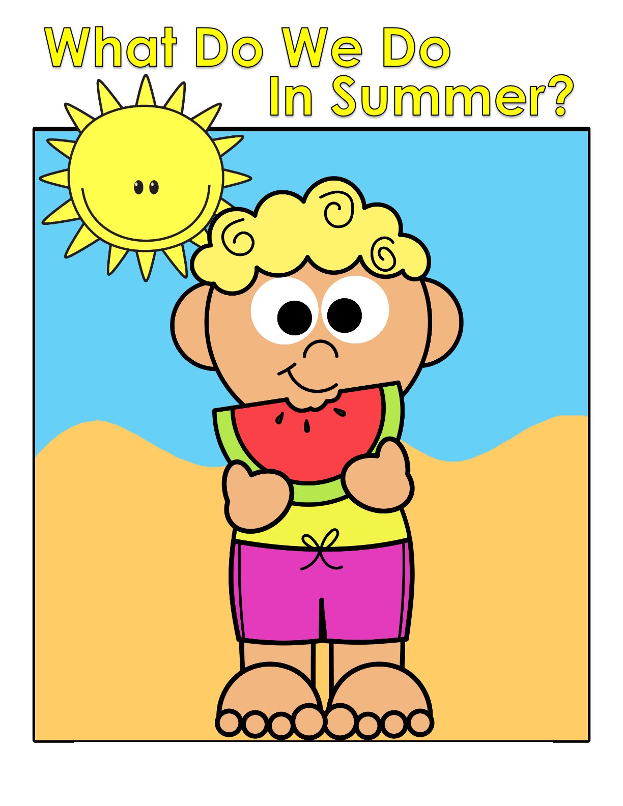 What Do We Do In Summer? interactive adapted book