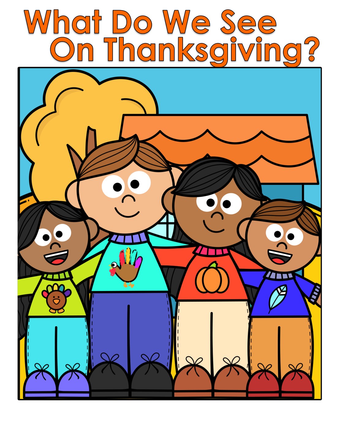 What Do We See On Thanksgiving? interactive adapted book