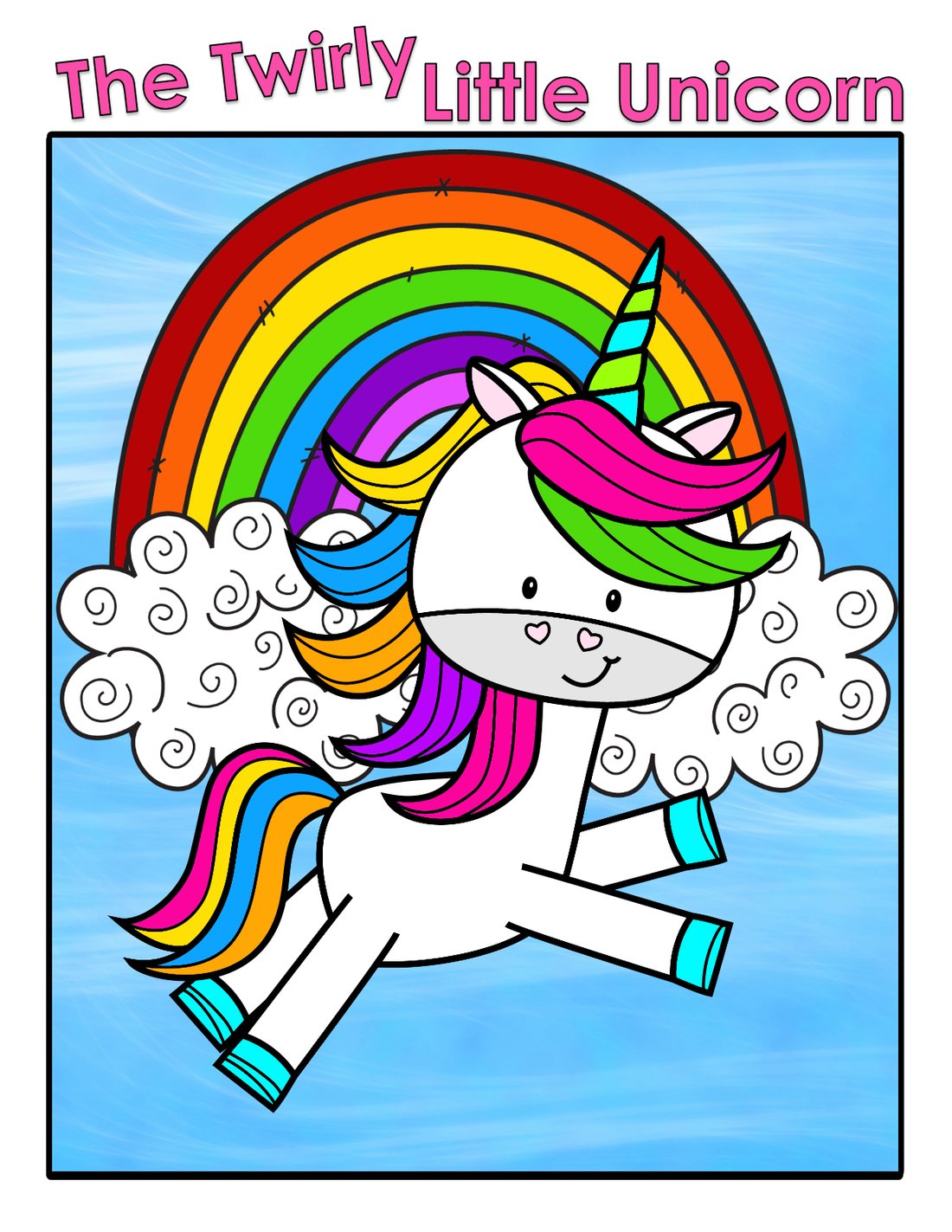 The Twirly Little Unicorn interactive adapted book