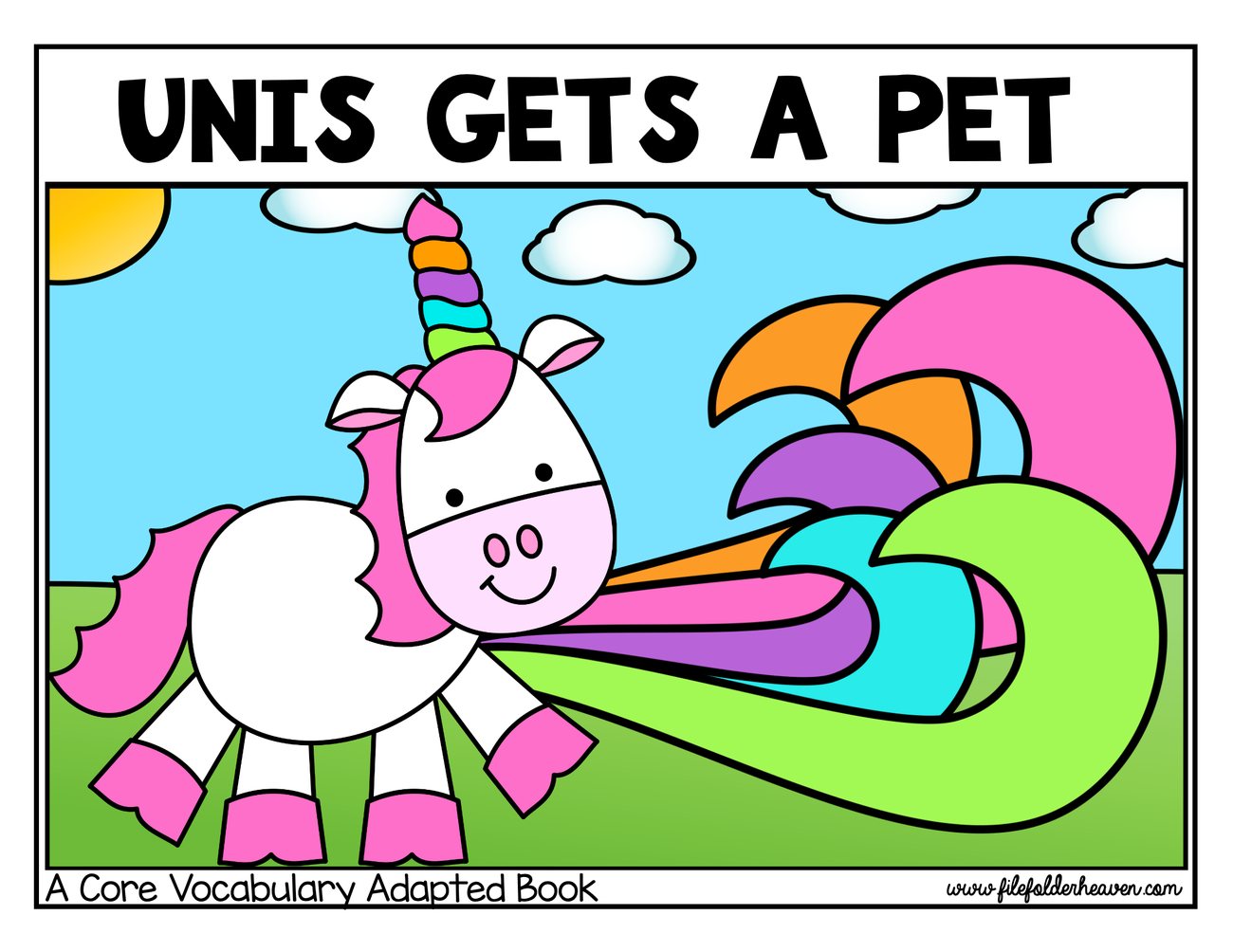 Unis Gets A Pet interactive adapted book