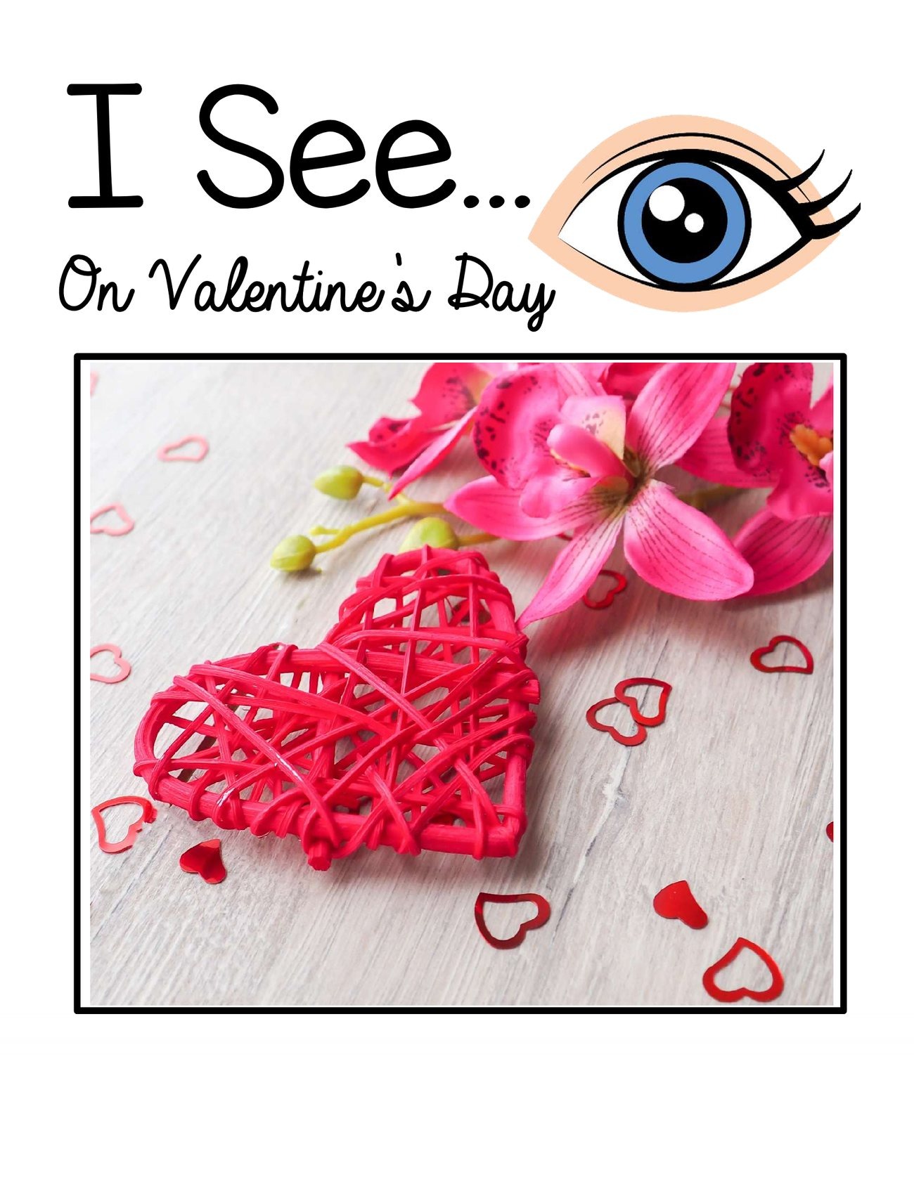 I See… On Valentine's Day digital adapted book for special education