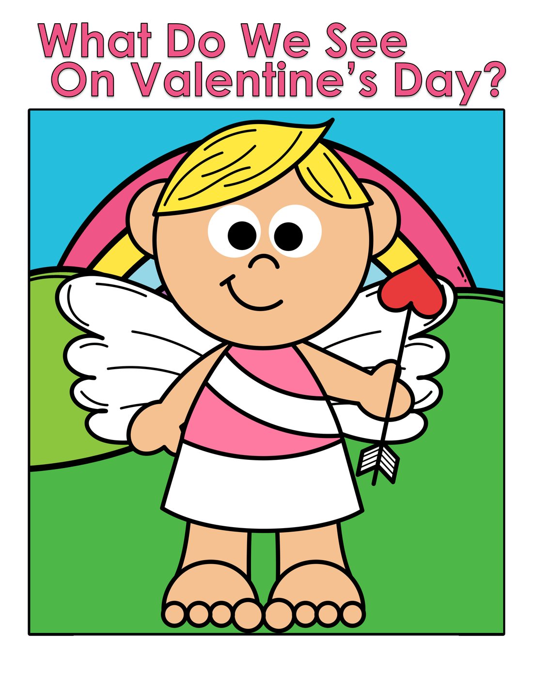 What Do We See On Valentine's Day? interactive adapted book
