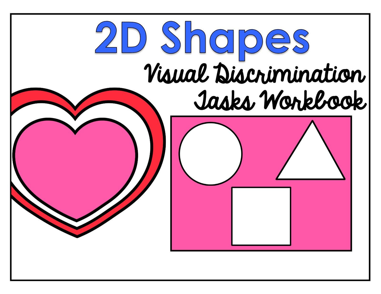 2D Shapes: Make a Match interactive adapted book
