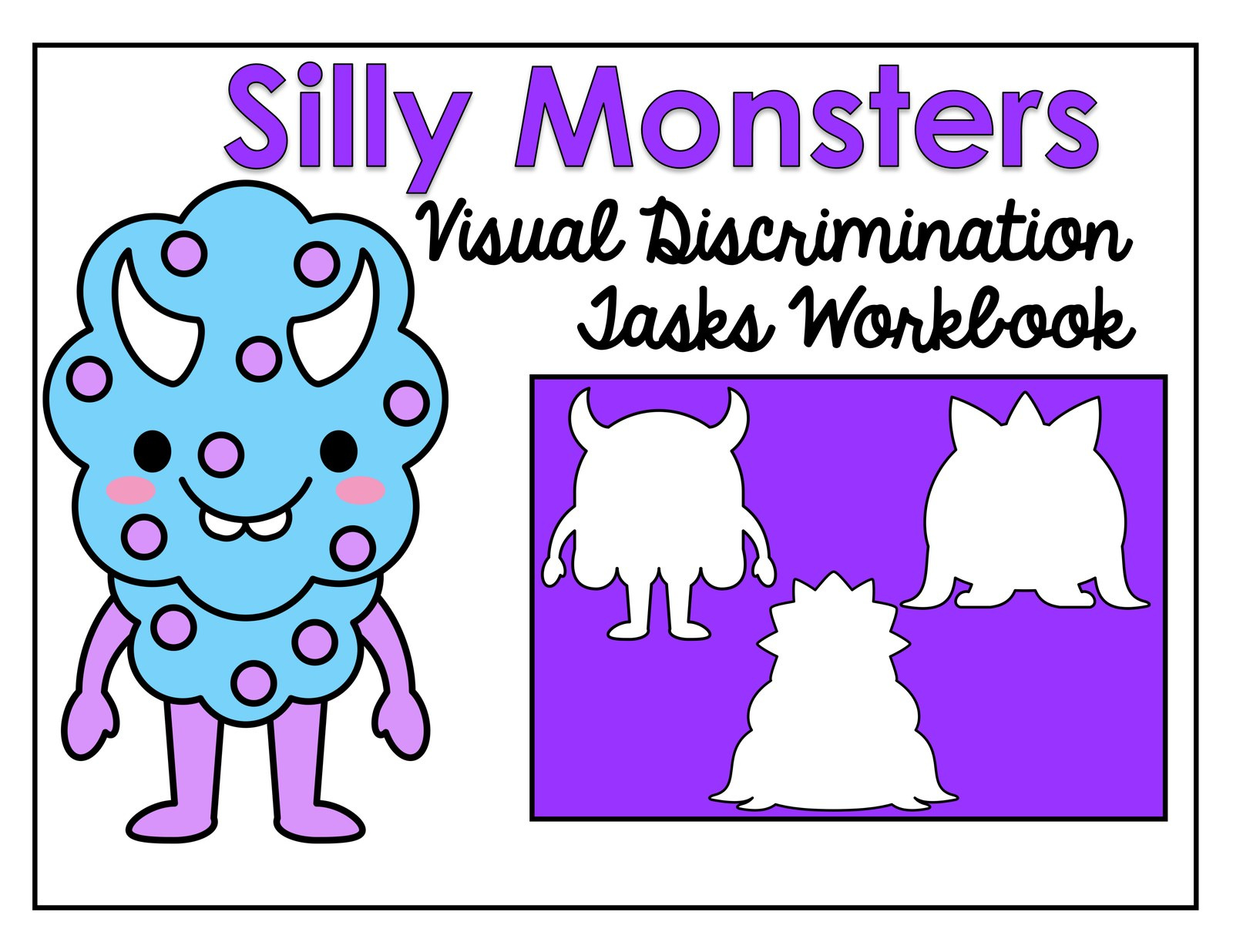 Silly Monsters: Make a Match interactive adapted book