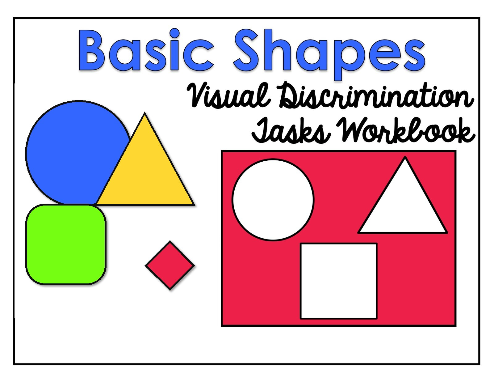 Basic Shapes: Make a Match interactive adapted book