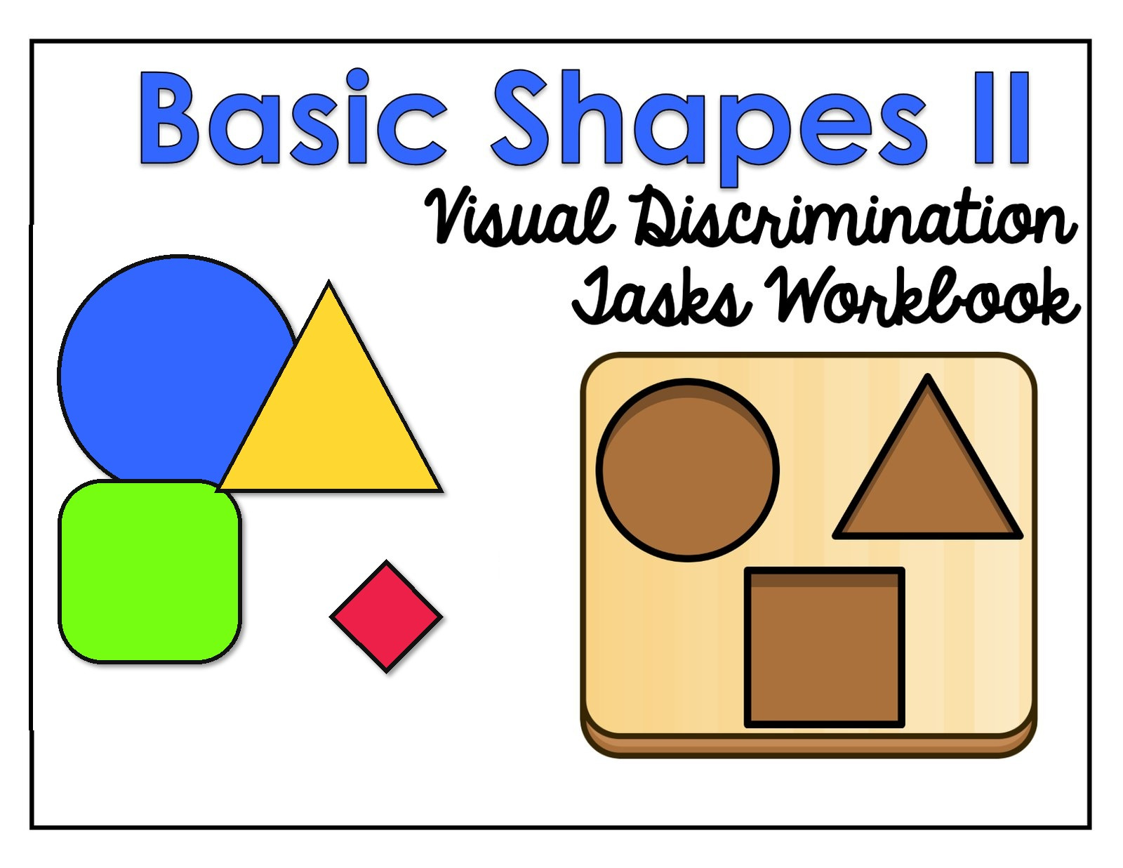 Basic Shapes II: Make a Match interactive adapted book
