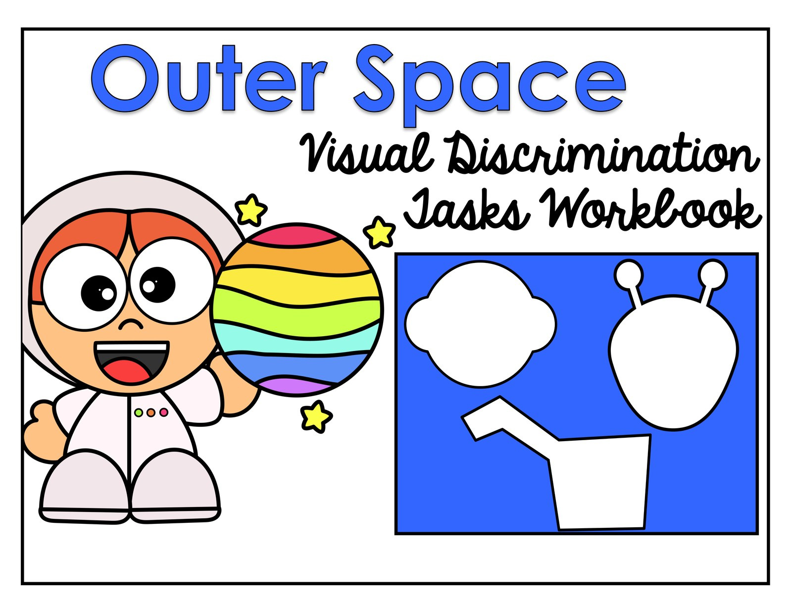 Outer Space: Make a Match interactive adapted book