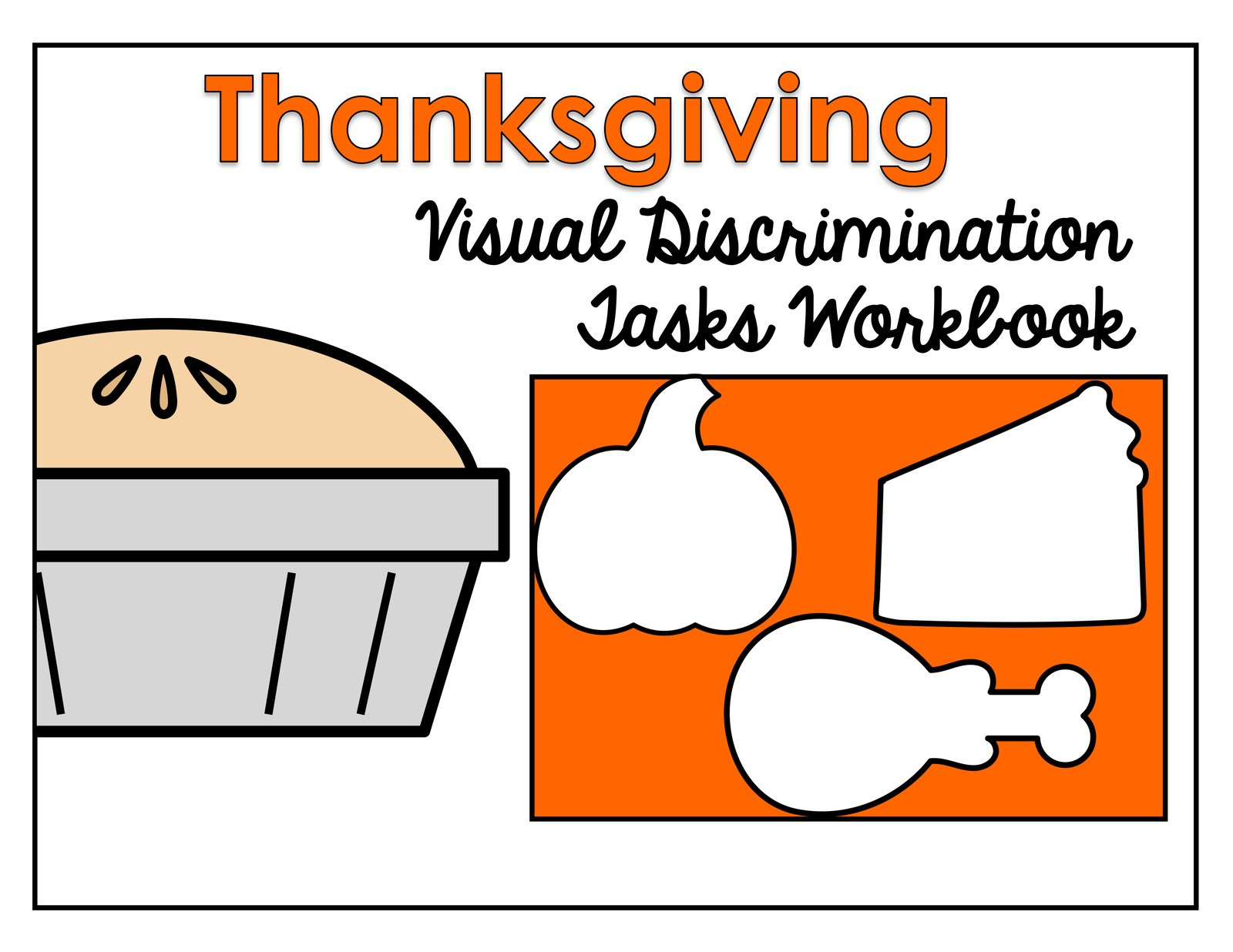 Thanksgiving: Make a Match interactive adapted book