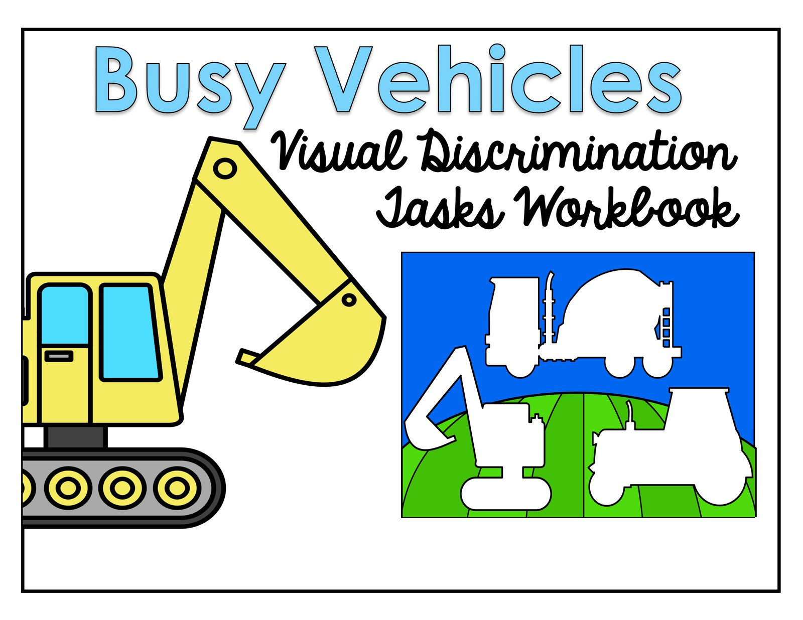 Vehicles: Make a Match interactive adapted book