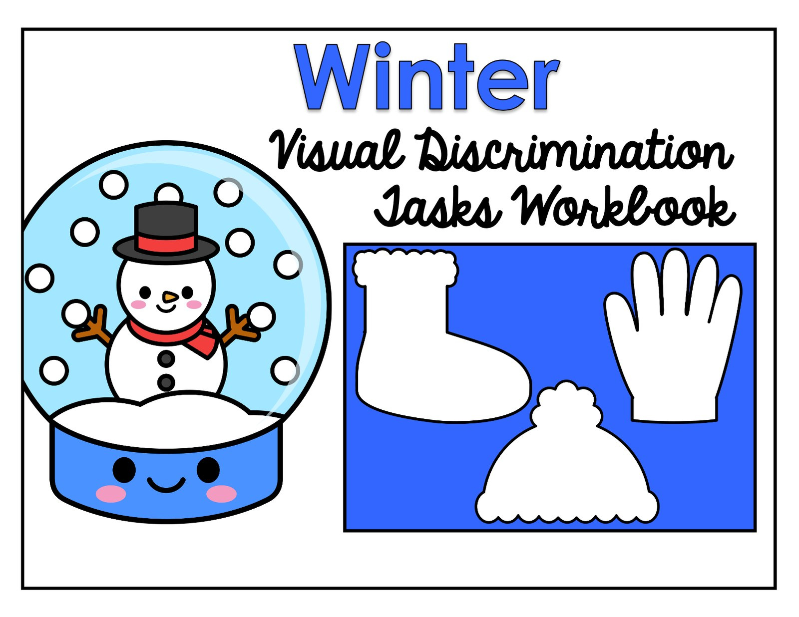 Winter: Make a Match interactive adapted book
