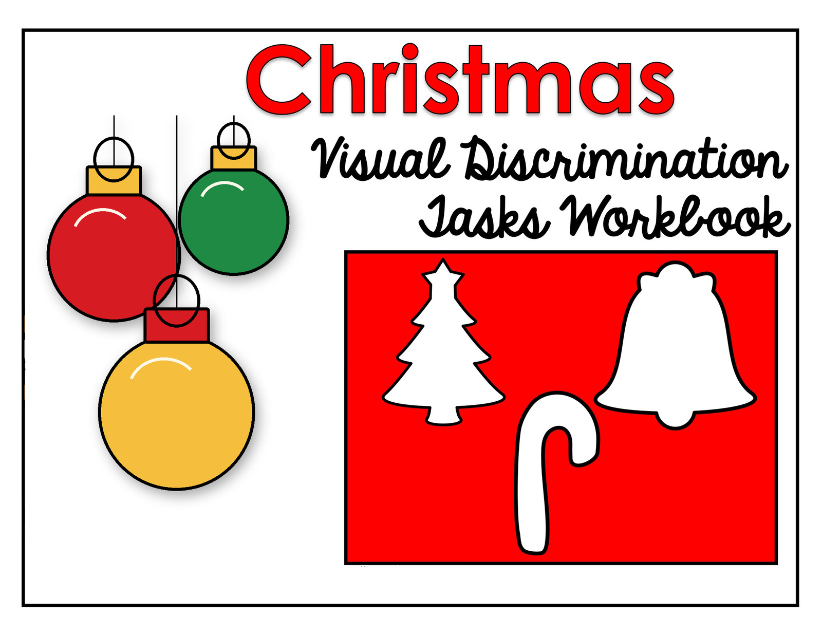 Christmas: Make a Match interactive adapted book