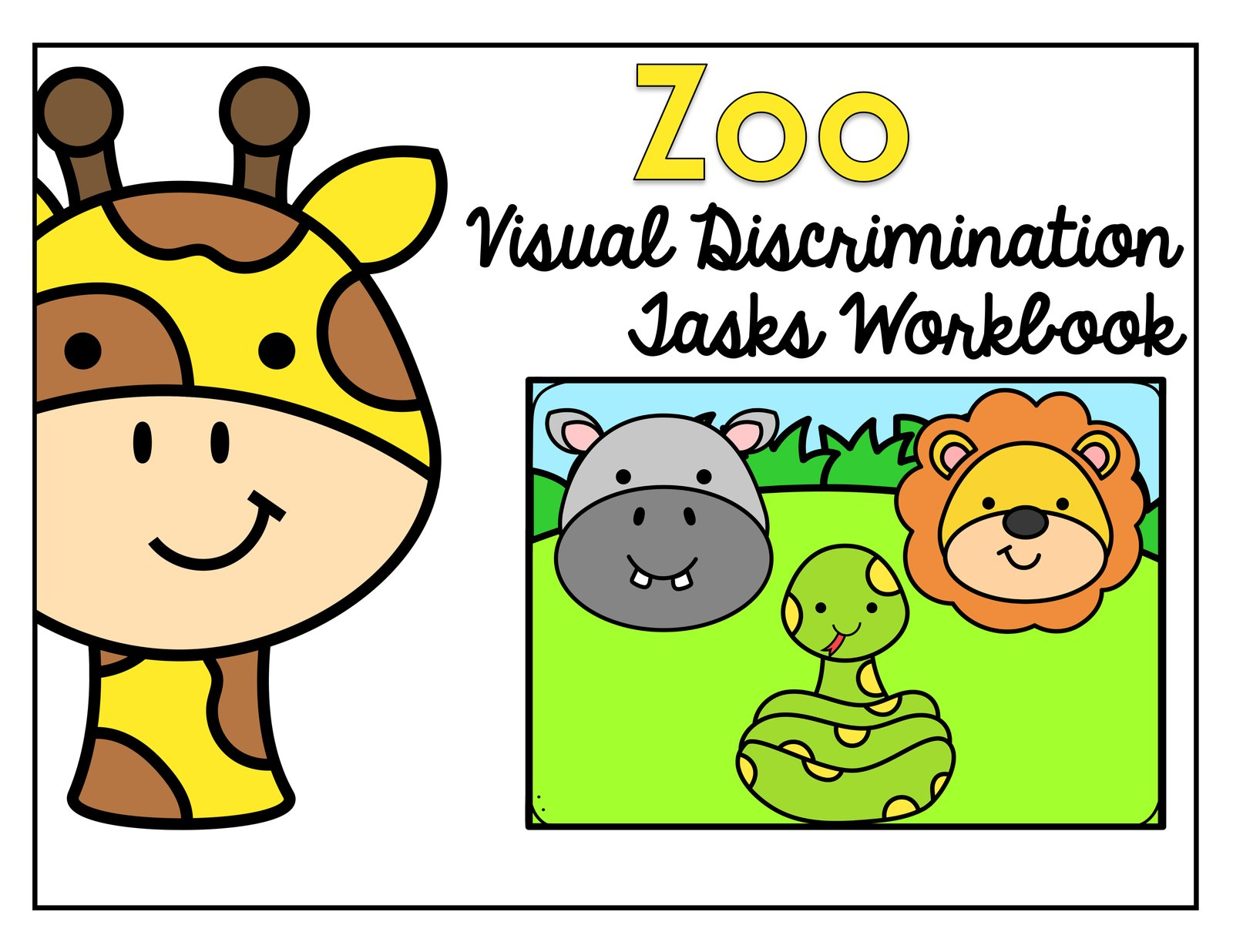 Zoo: Make a Match interactive adapted book