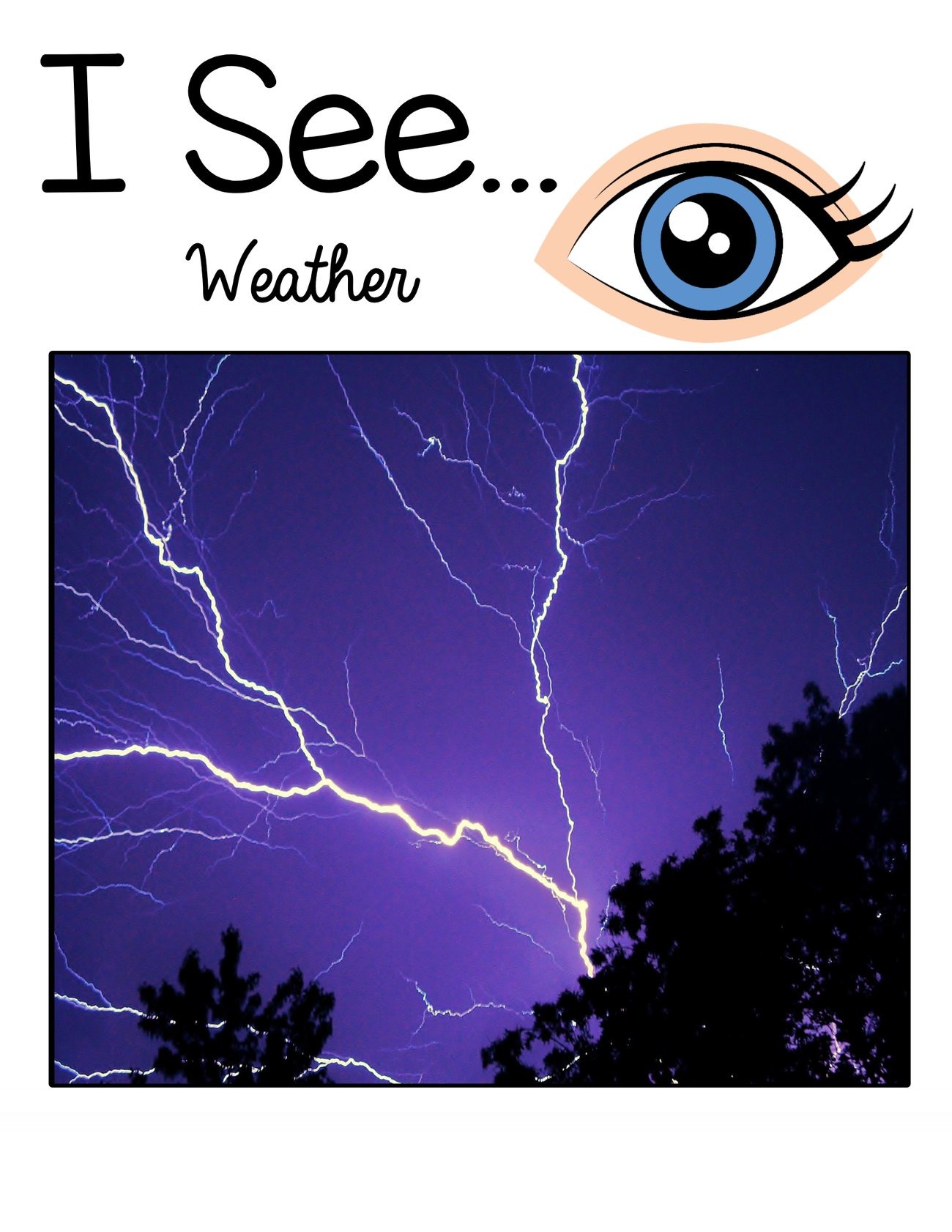 I See… Weather interactive adapted book