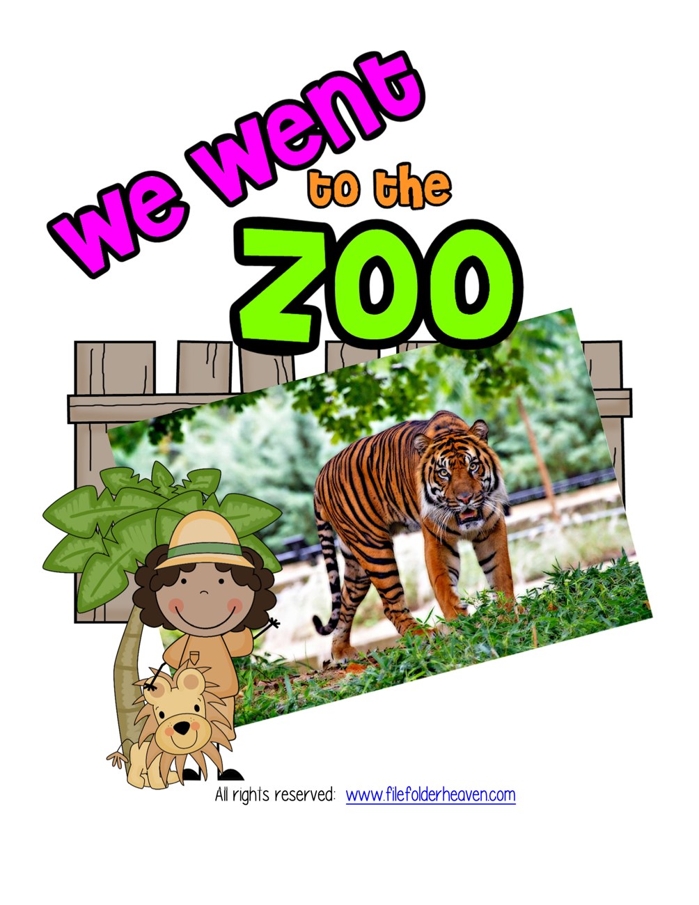 We Went to the Zoo interactive adapted book